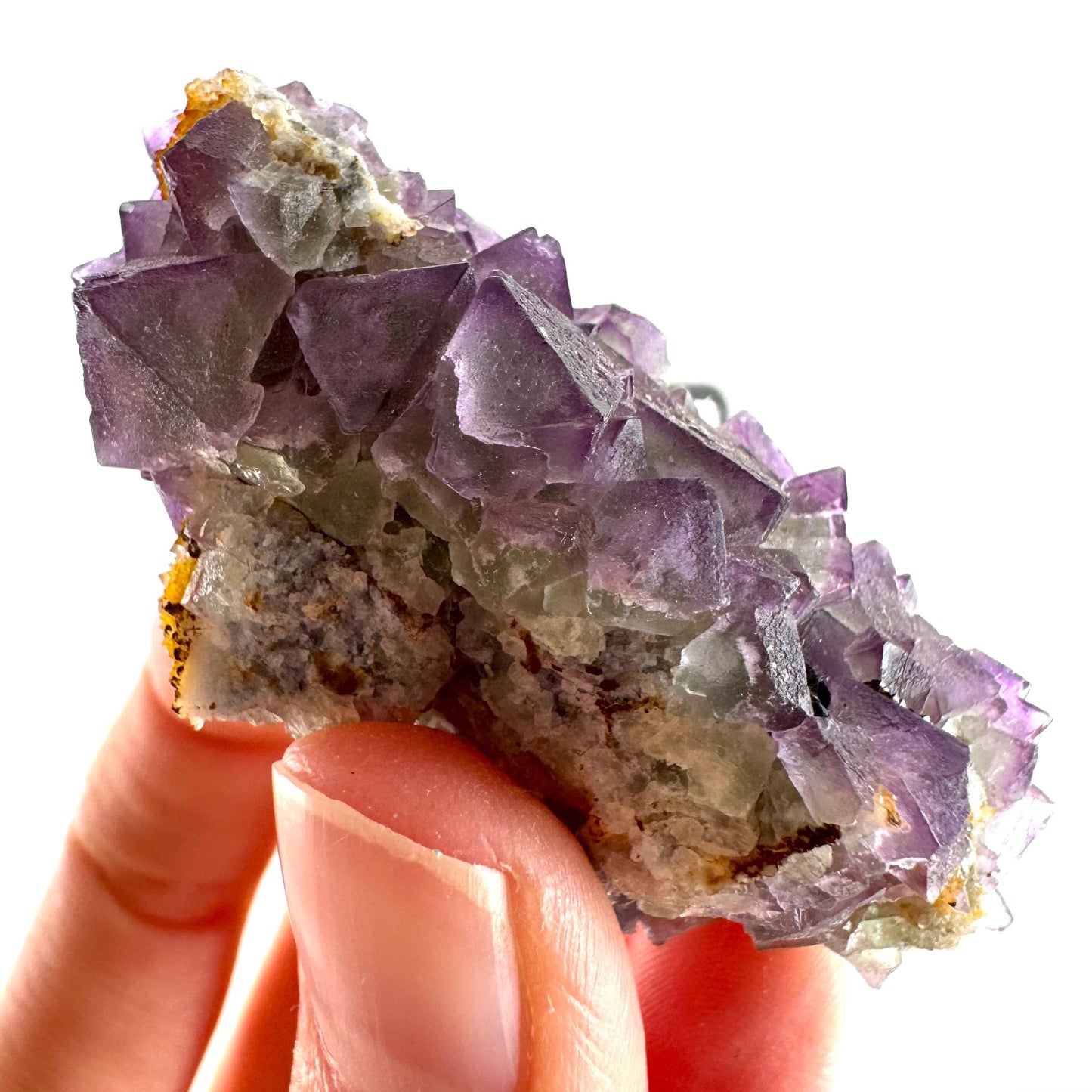 Okorusu Fluorite (Namibia) | purple fluorite cluster, raw fluorite crystal, mineral specimen