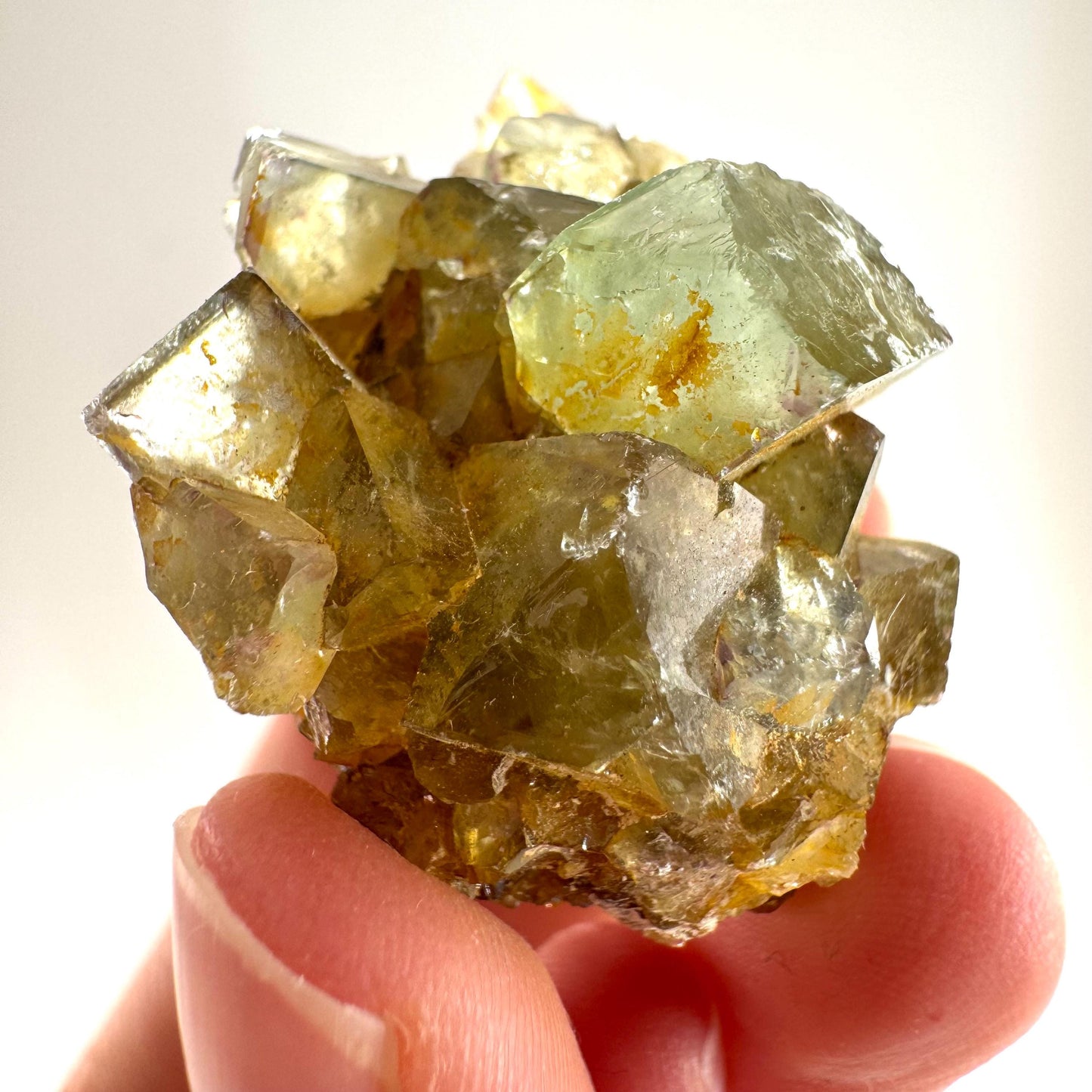 Okorusu Fluorite (Namibia) | green fluorite cluster, raw fluorite crystal, mineral specimen