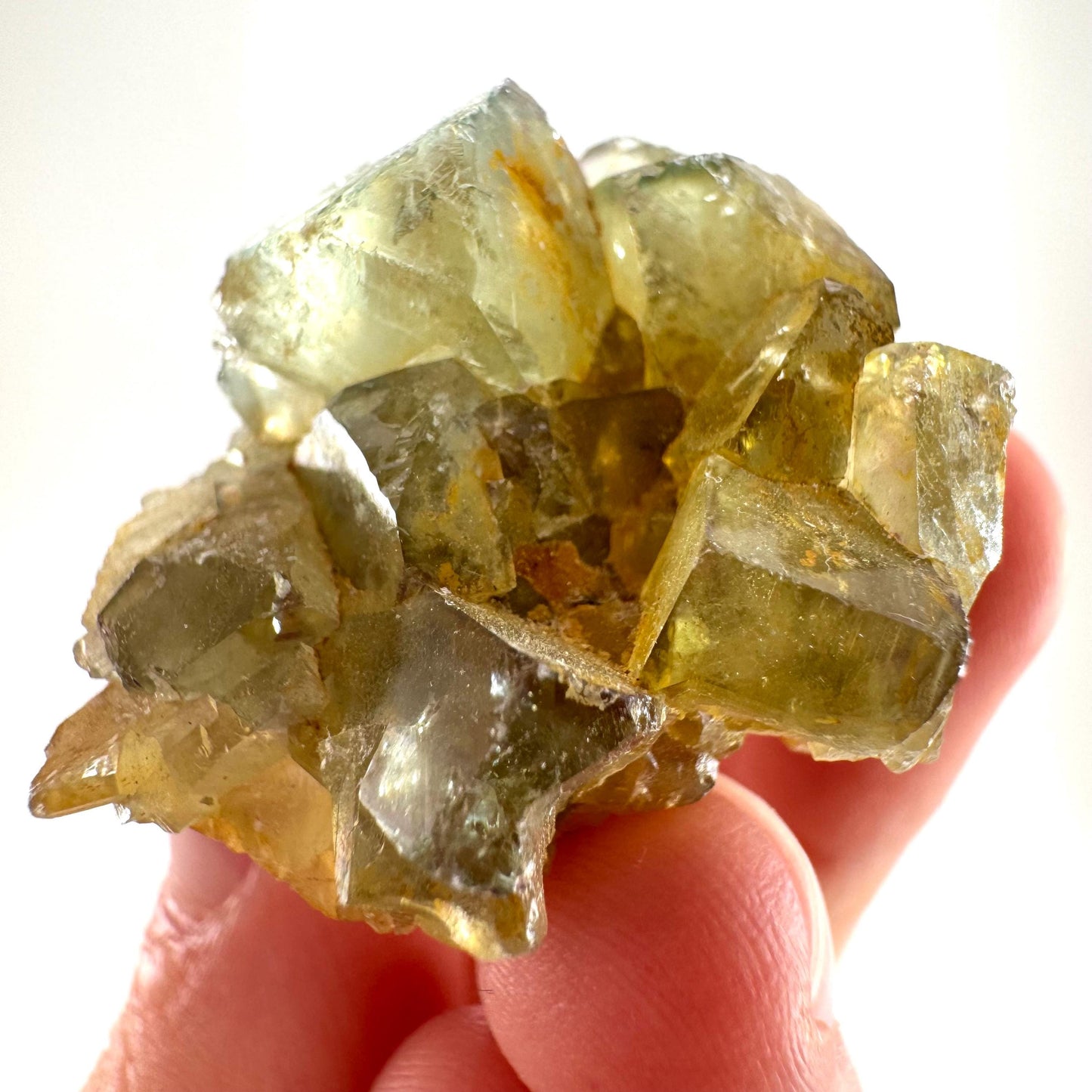 Okorusu Fluorite (Namibia) | green fluorite cluster, raw fluorite crystal, mineral specimen