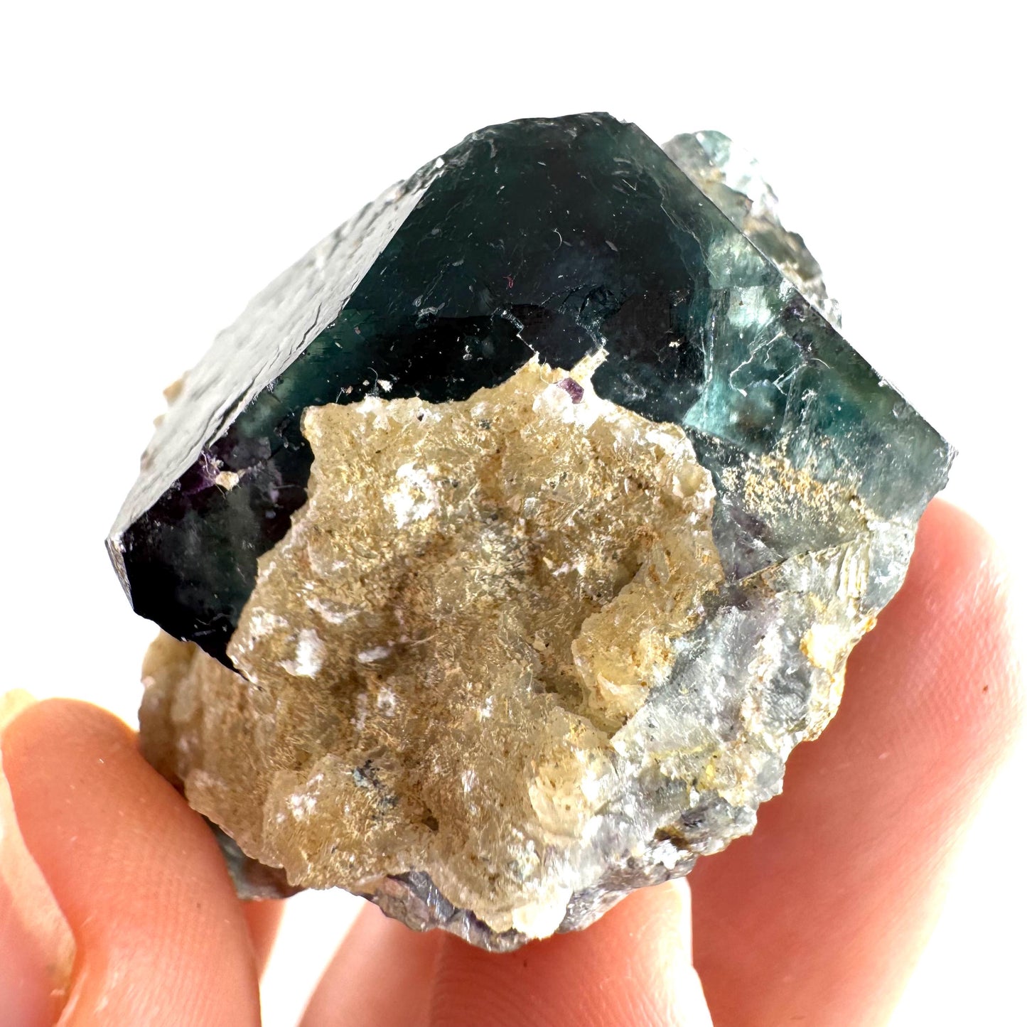 Okorusu Fluorite (Namibia) | green-blue fluorite cluster, raw fluorite crystal, mineral specimen