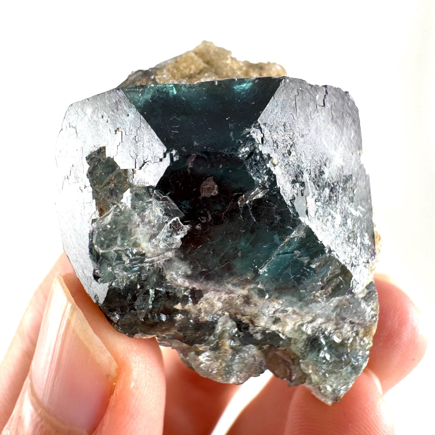 Okorusu Fluorite (Namibia) | green-blue fluorite cluster, raw fluorite crystal, mineral specimen