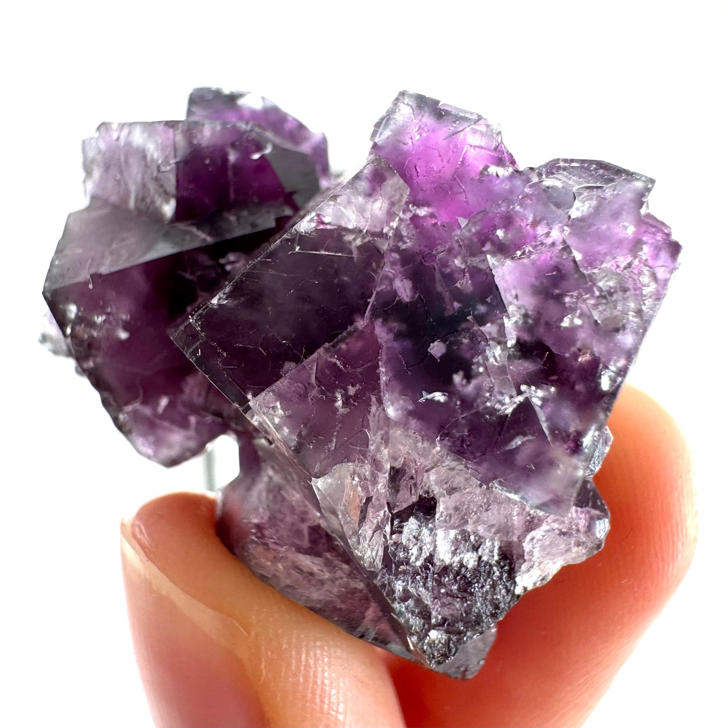 Okorusu Fluorite (Namibia) | purple fluorite cluster, raw fluorite crystal, mineral specimen