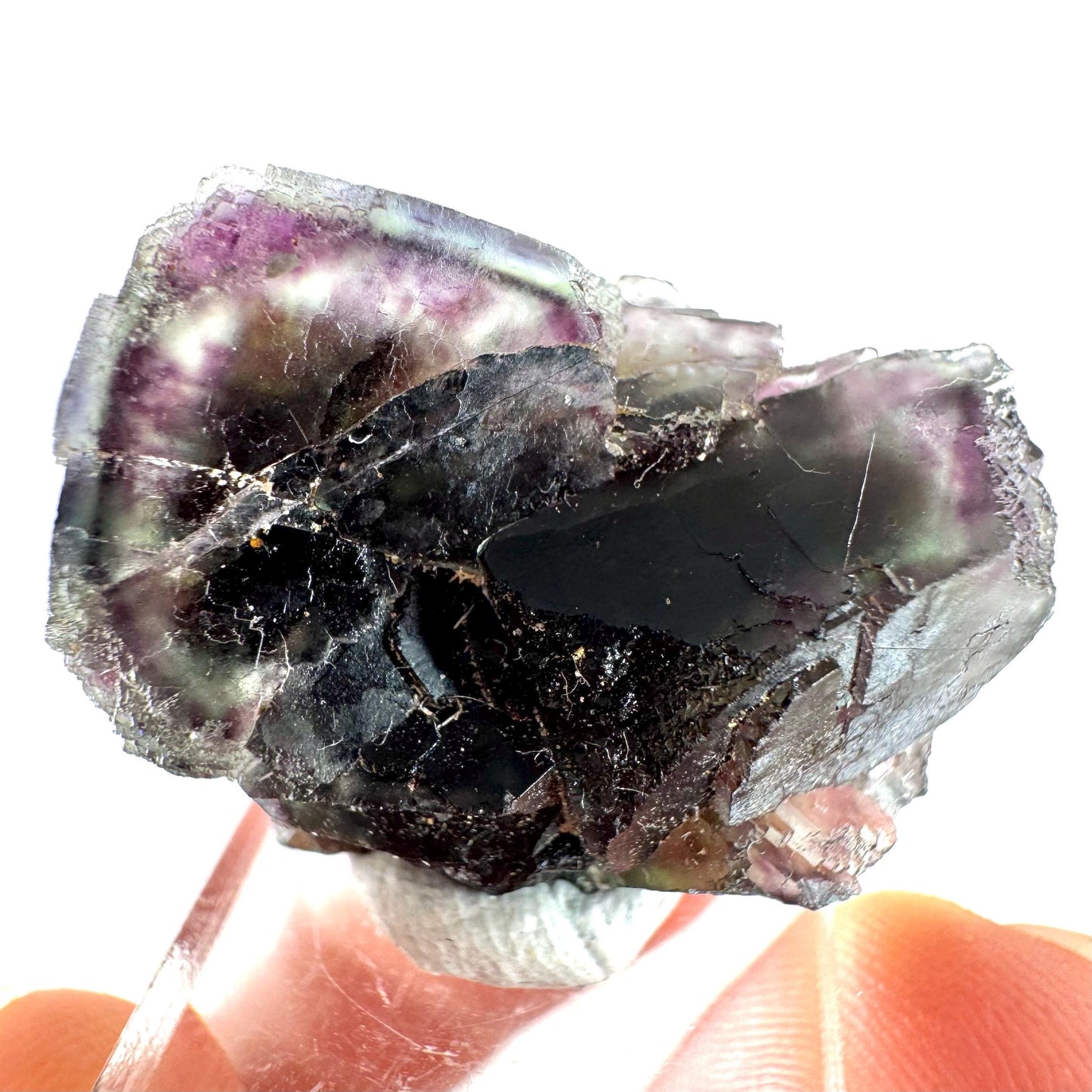 Okorusu Fluorite (Namibia) | purple fluorite cluster, raw fluorite crystal, mineral specimen
