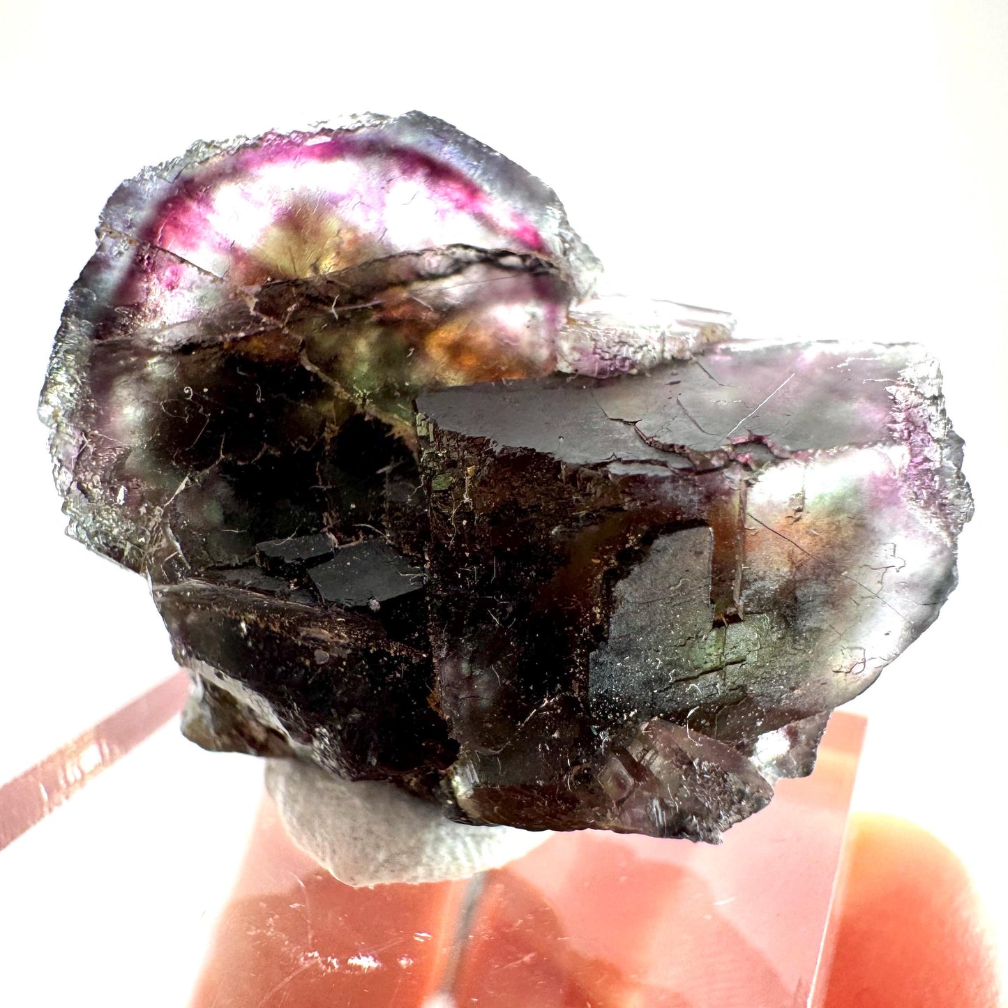 Okorusu Fluorite (Namibia) | purple fluorite cluster, raw fluorite crystal, mineral specimen