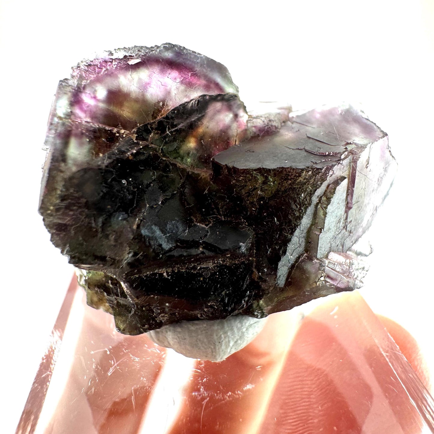 Okorusu Fluorite (Namibia) | purple fluorite cluster, raw fluorite crystal, mineral specimen