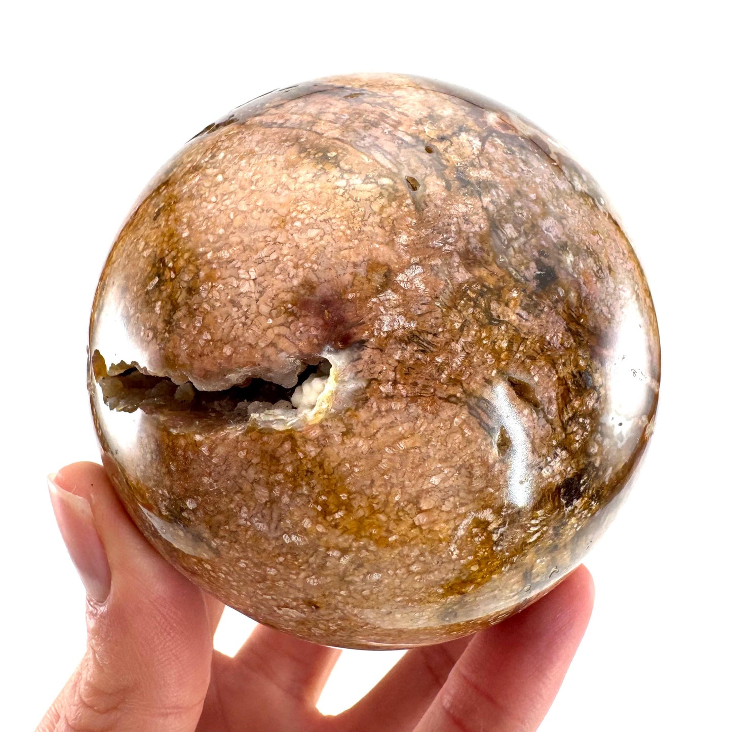 Druzy Jasper sphere | crystal ball, ocean jasper, polished druzy jasper, ocean jasper ball, polished crystal orb