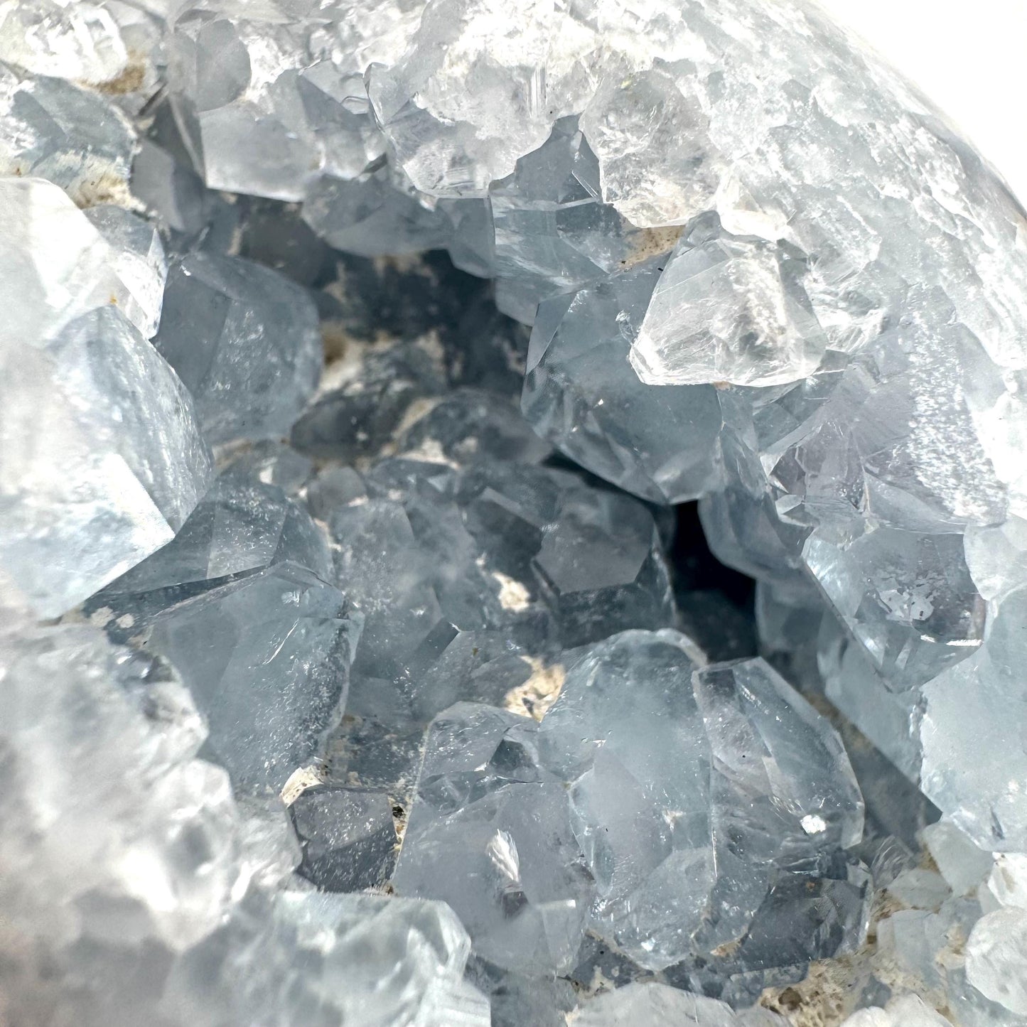 Celestite Sphere | raw celestite crystal, celestite geode, natural celestite crystal, crystal ball