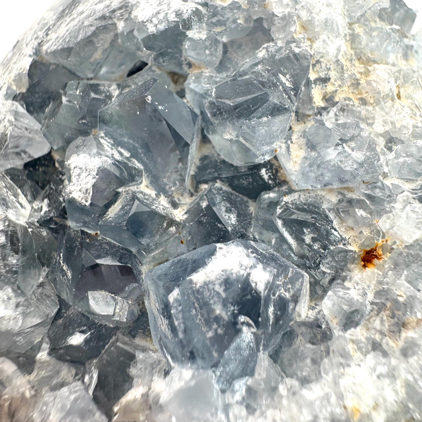 Celestite Sphere | raw celestite crystal, celestite geode, natural celestite crystal, crystal ball