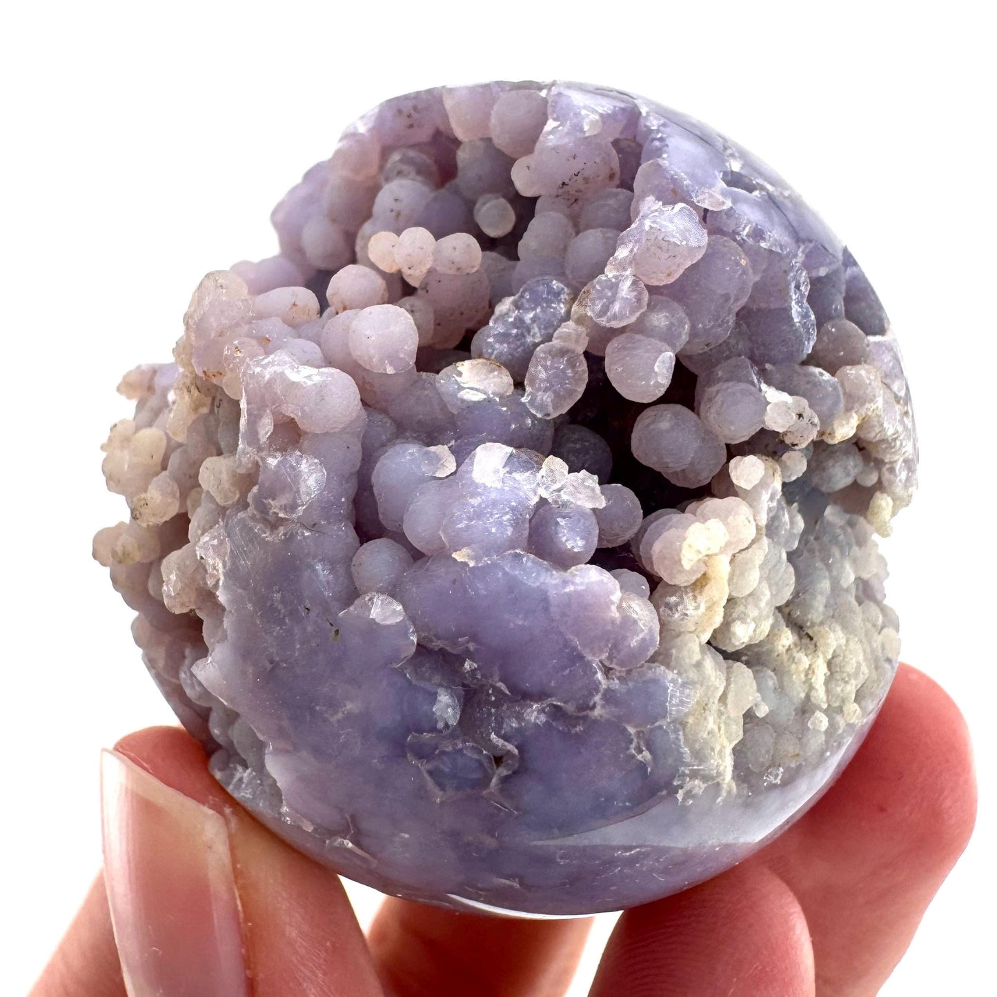Grape Agate Sphere | purple grape agate crystal ball, grape agate cluster, crystal sphere