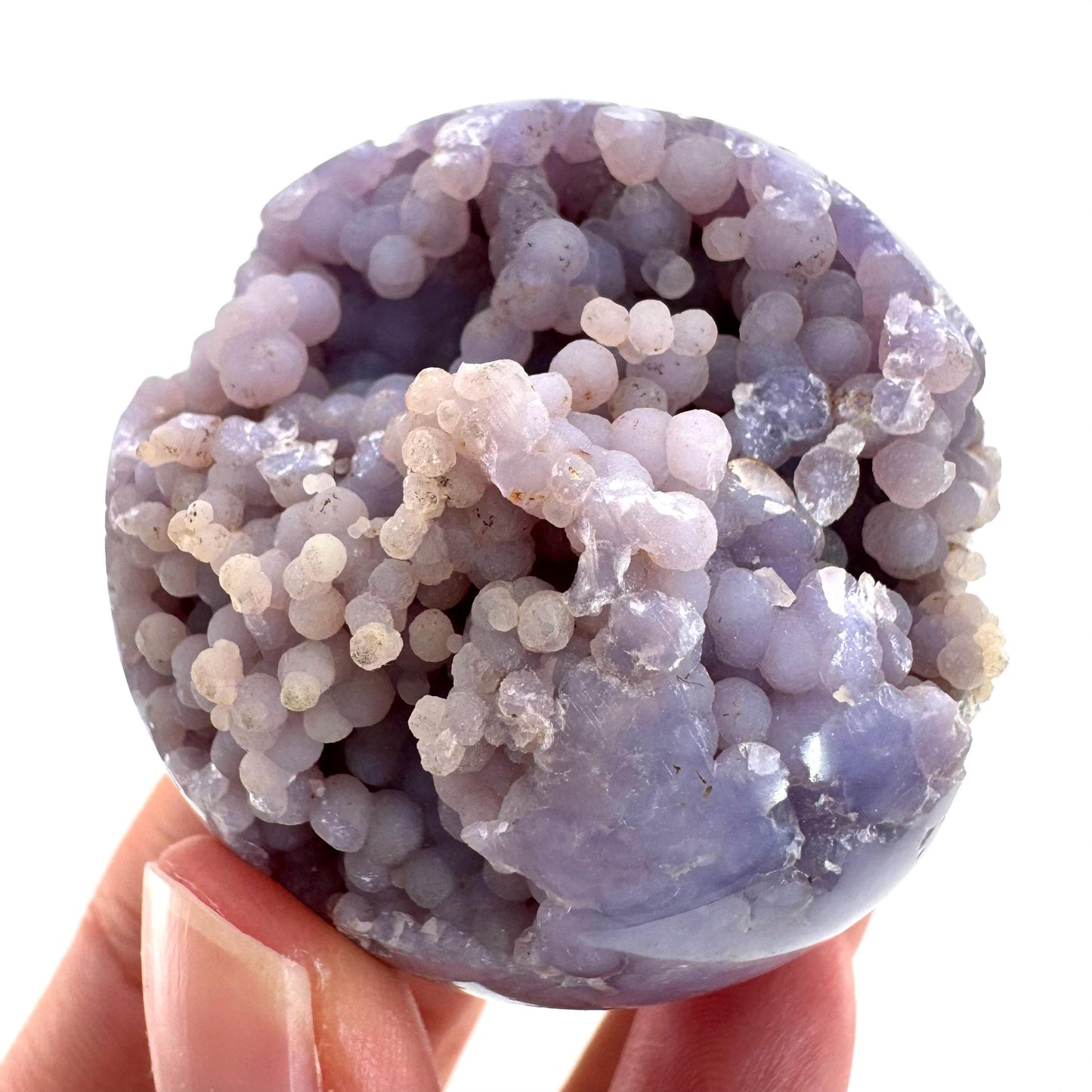 Grape Agate Sphere | purple grape agate crystal ball, grape agate cluster, crystal sphere
