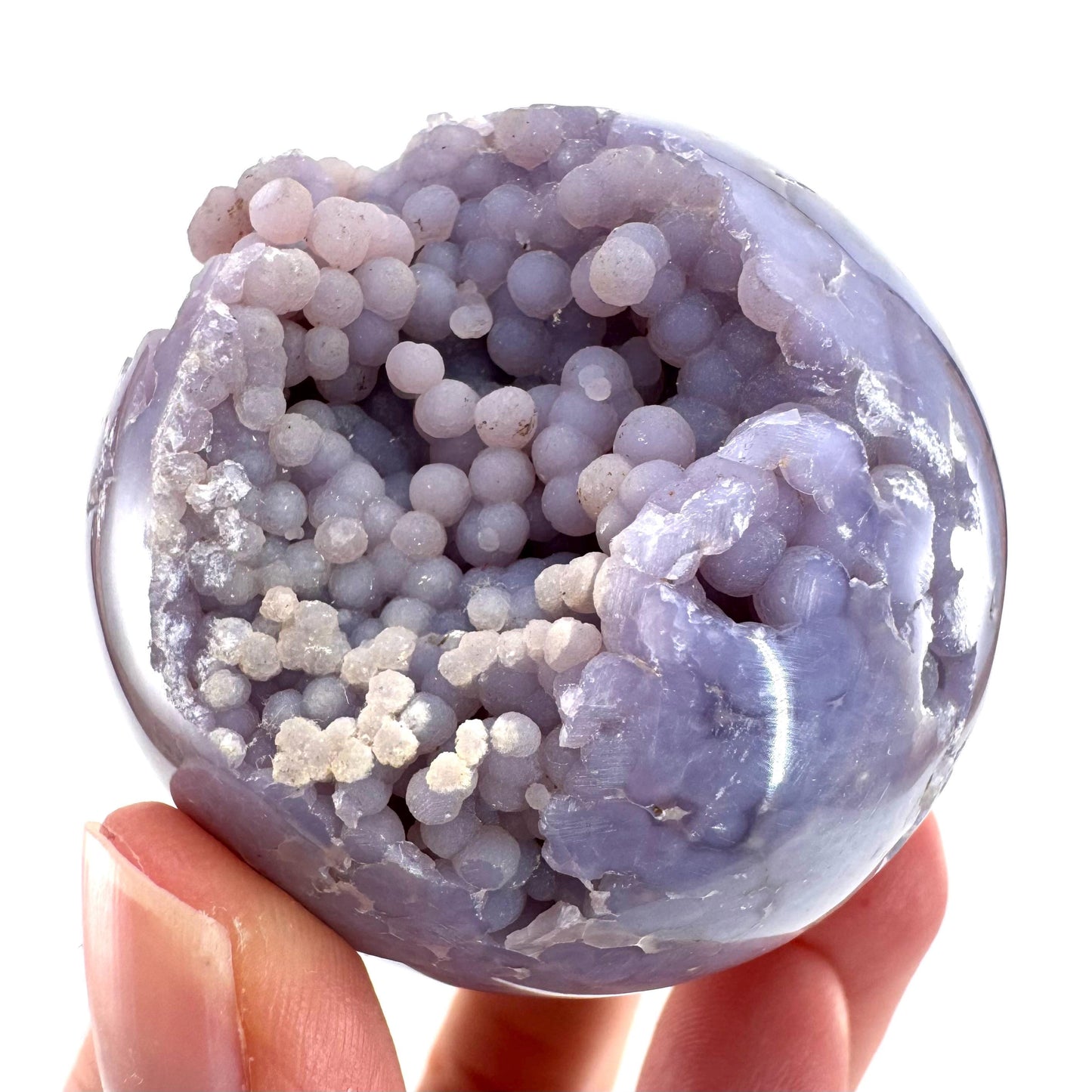 Grape Agate Sphere | purple grape agate crystal ball, grape agate cluster, crystal sphere