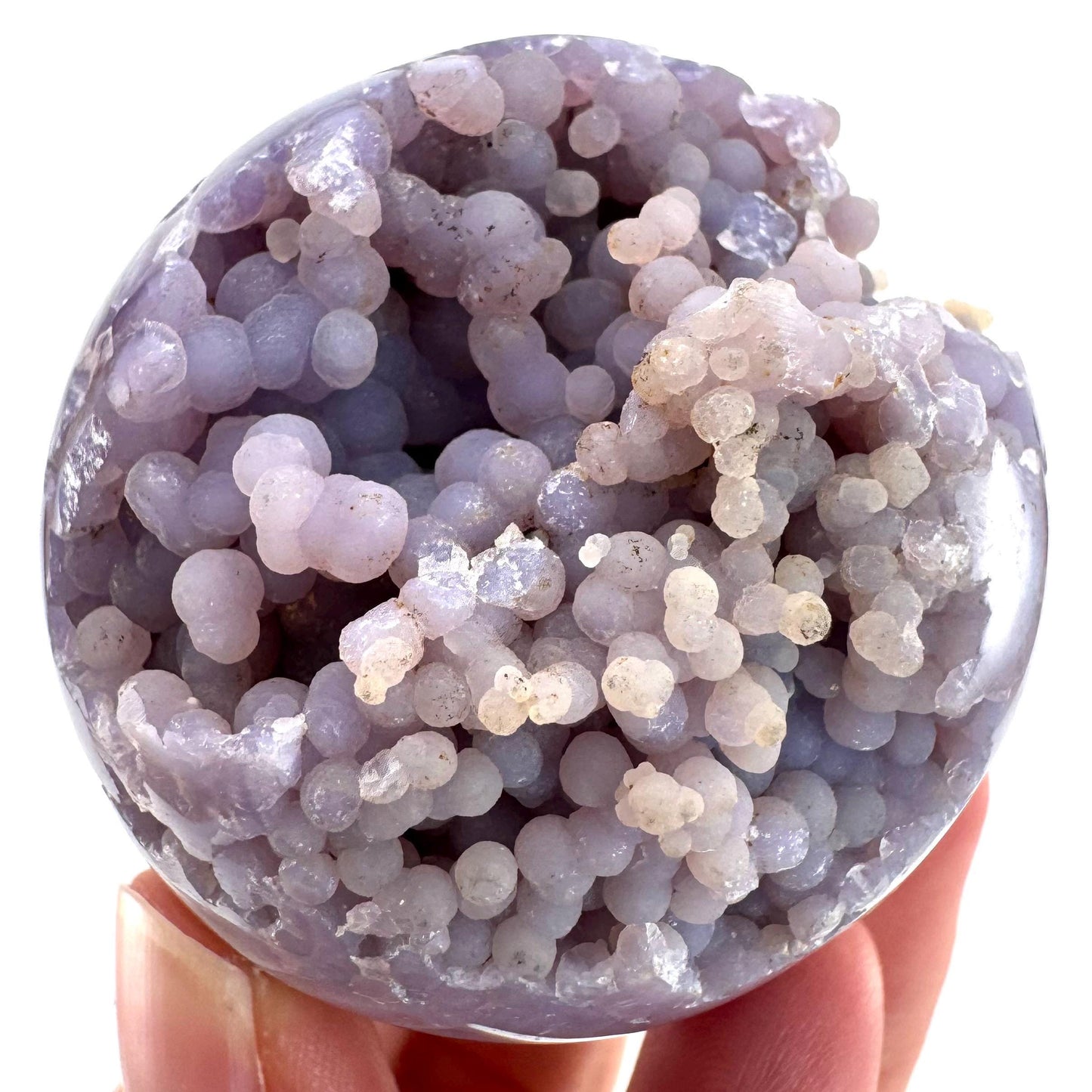Grape Agate Sphere | purple grape agate crystal ball, grape agate cluster, crystal sphere
