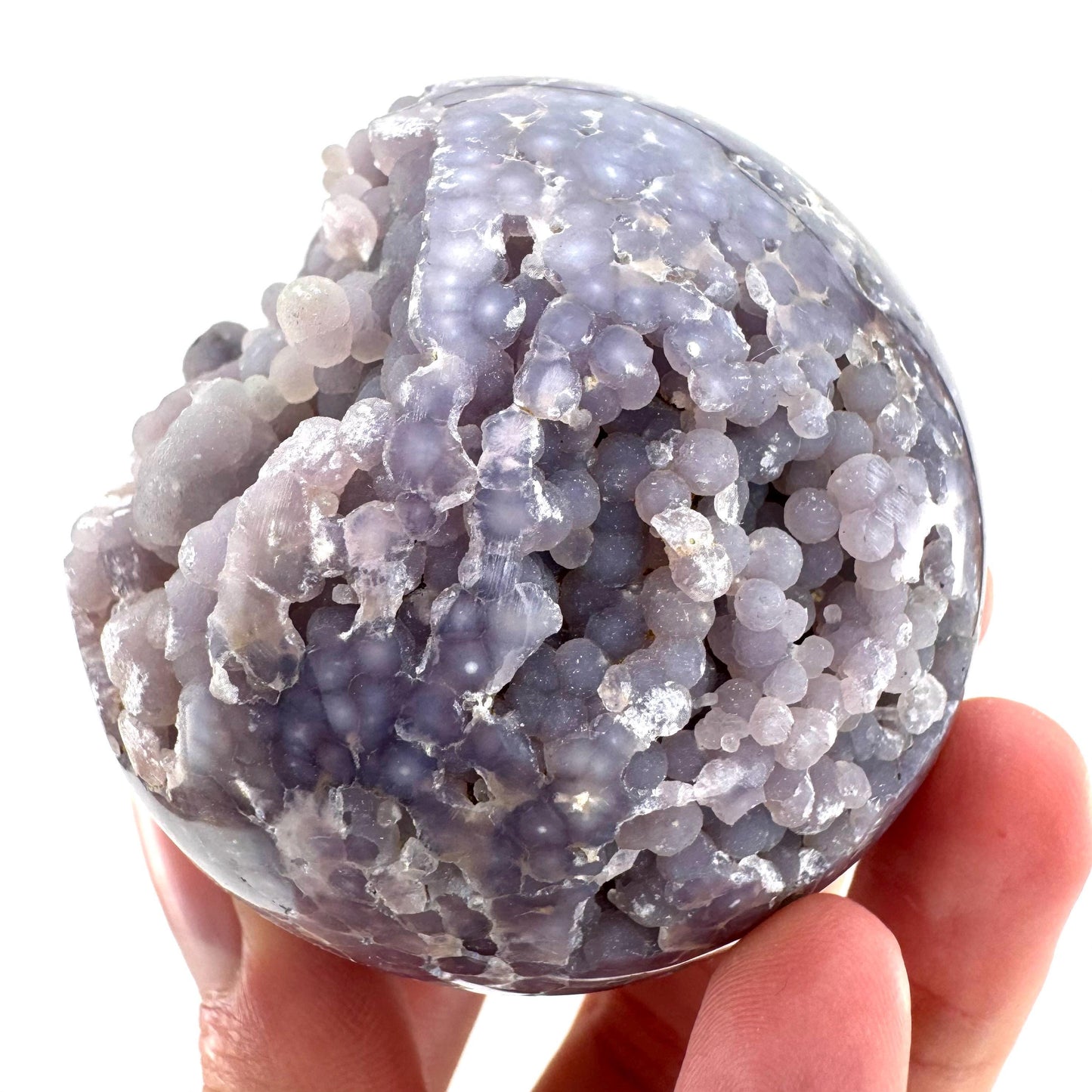 Grape Agate Sphere | purple grape agate crystal ball, grape agate cluster, crystal sphere