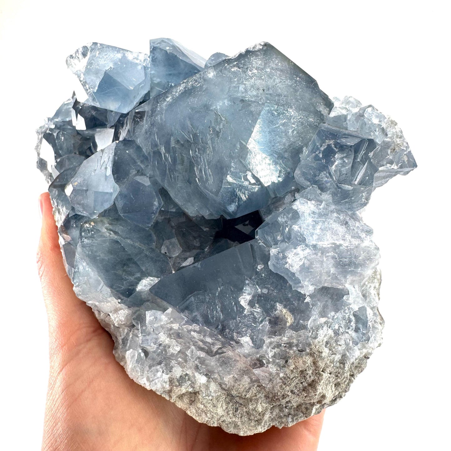 Celestite (Madagascar) | blue celestite crystal, raw celestite, celestine, mineral specimen
