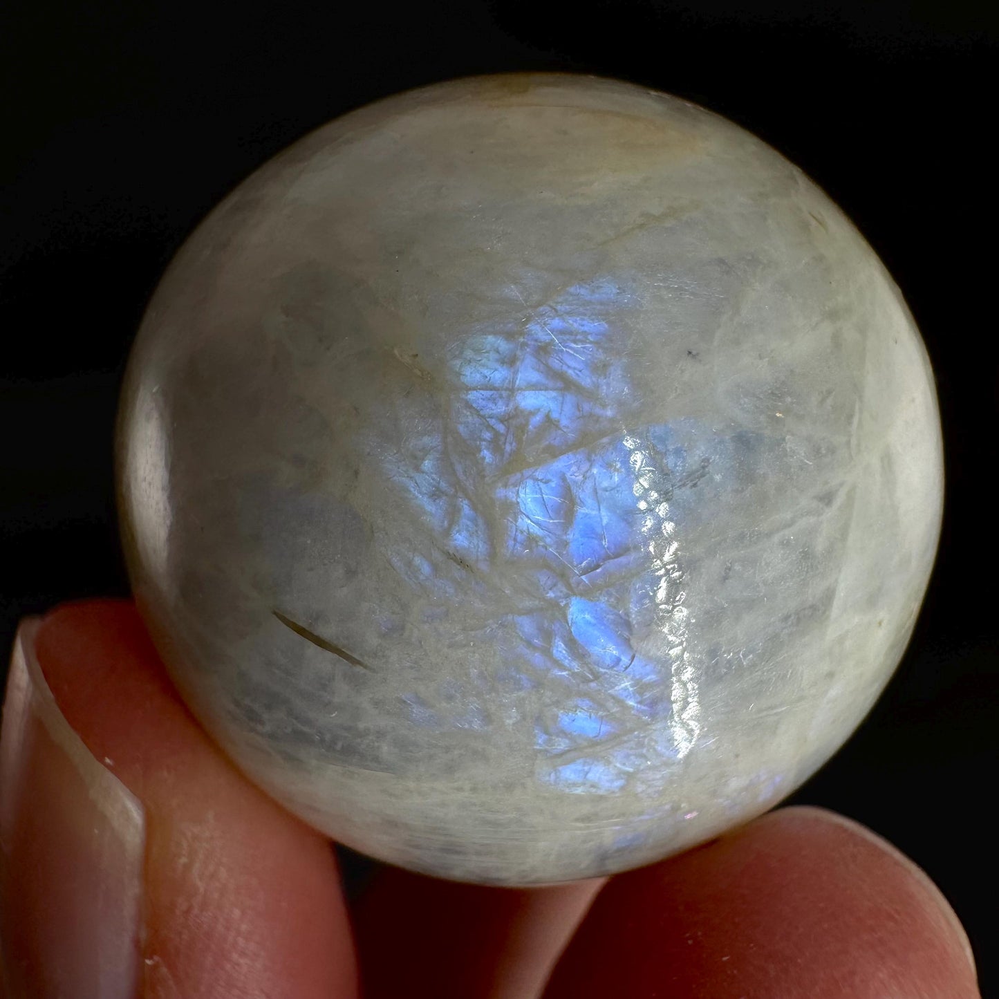 Moonstone Sphere | Blue Flash Feldspar Crystal Ball