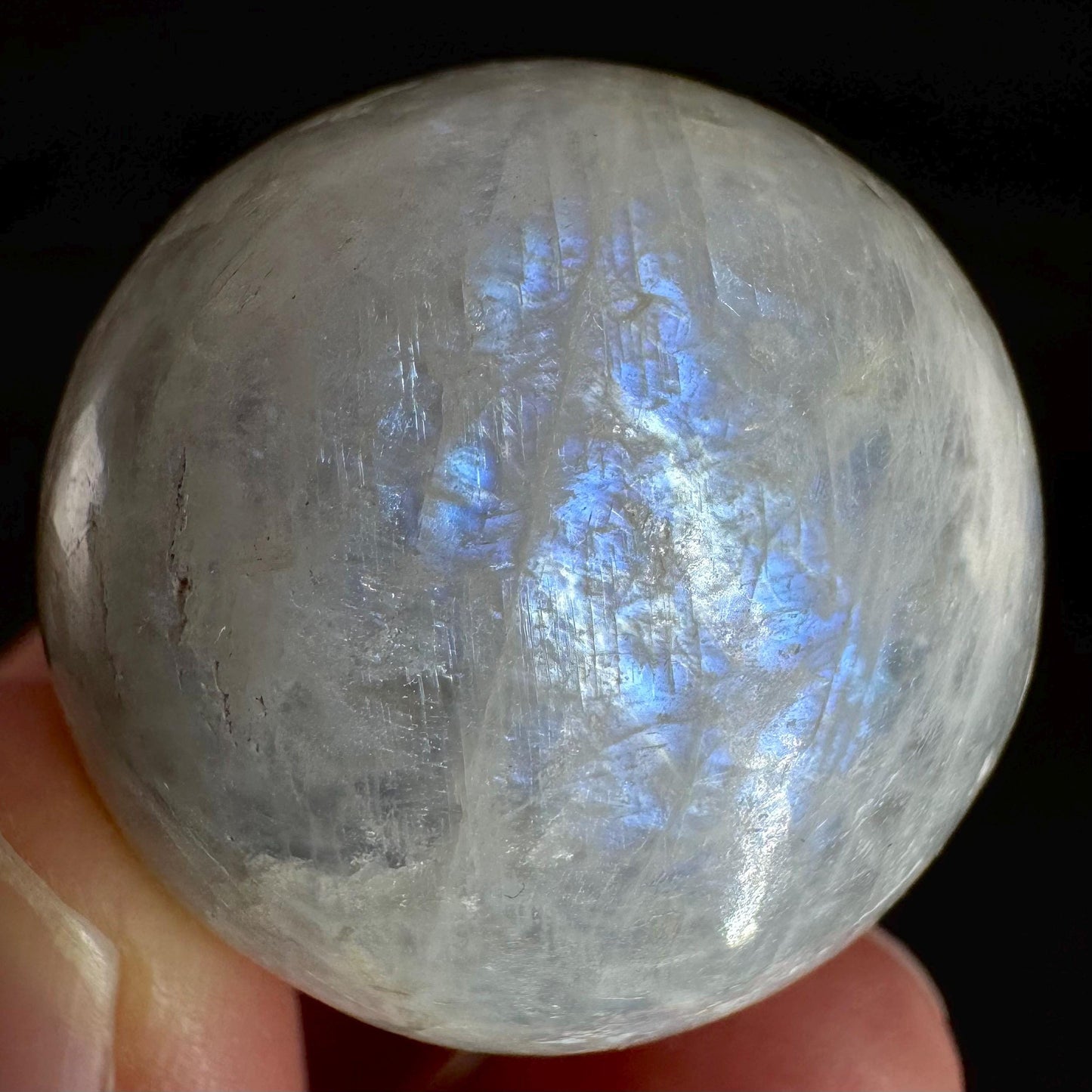 Moonstone Sphere | Blue Flash Feldspar Crystal Ball