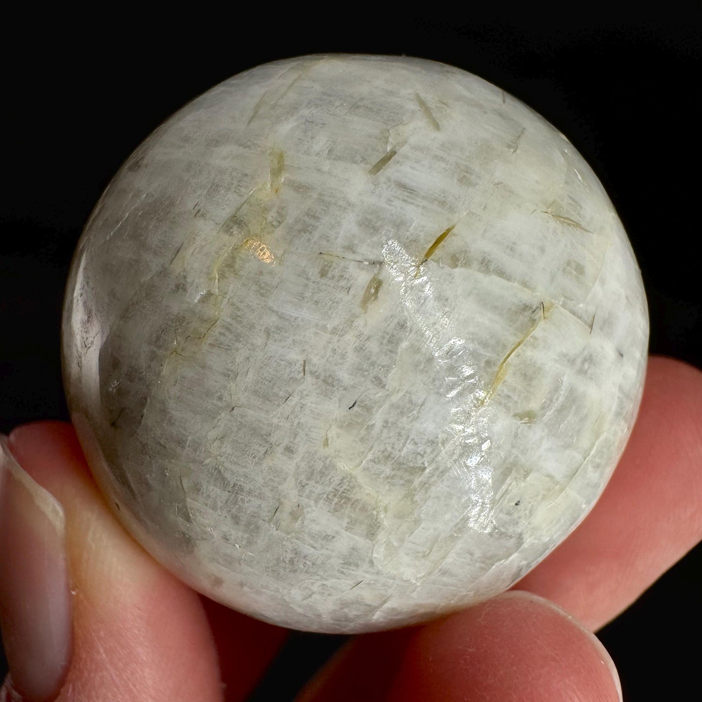 Moonstone Sphere | Blue Flash Feldspar Crystal Ball
