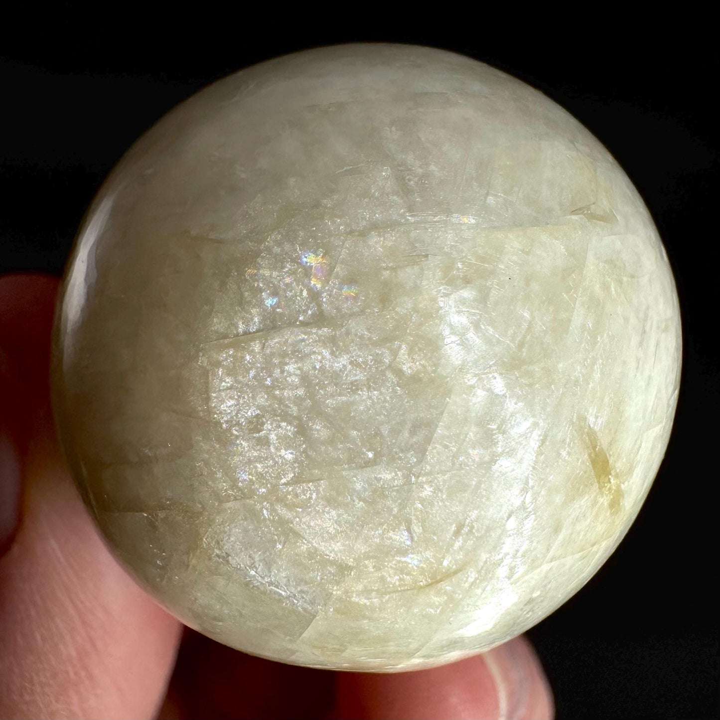 Moonstone Sphere | Blue Flash Feldspar Crystal Ball