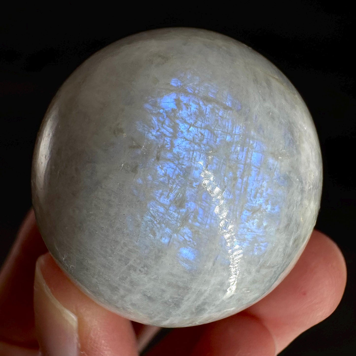 Moonstone Sphere | Blue Flash Feldspar Crystal Ball