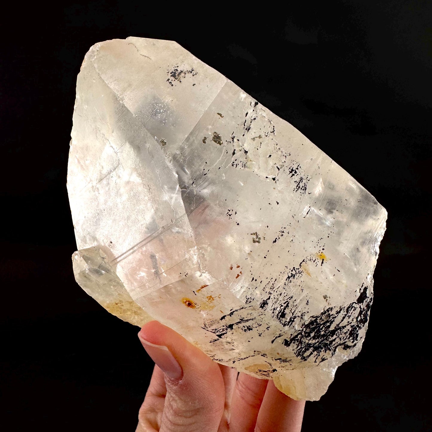 Natural Quartz Crystal Point | raw clear quartz cluster from Namibia