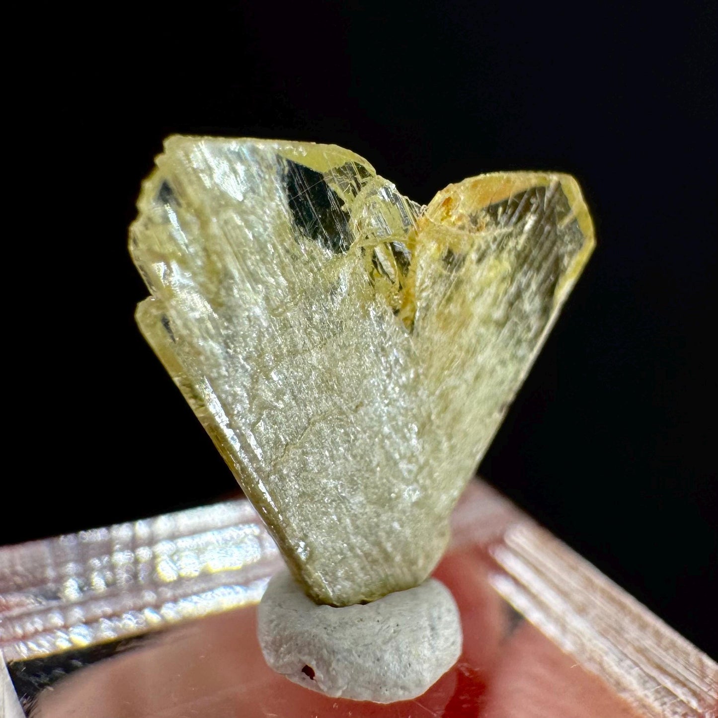 Yellow Chrysoberyl Specimen | Raw Natural Crystal, Rare Mineral from Madagascar