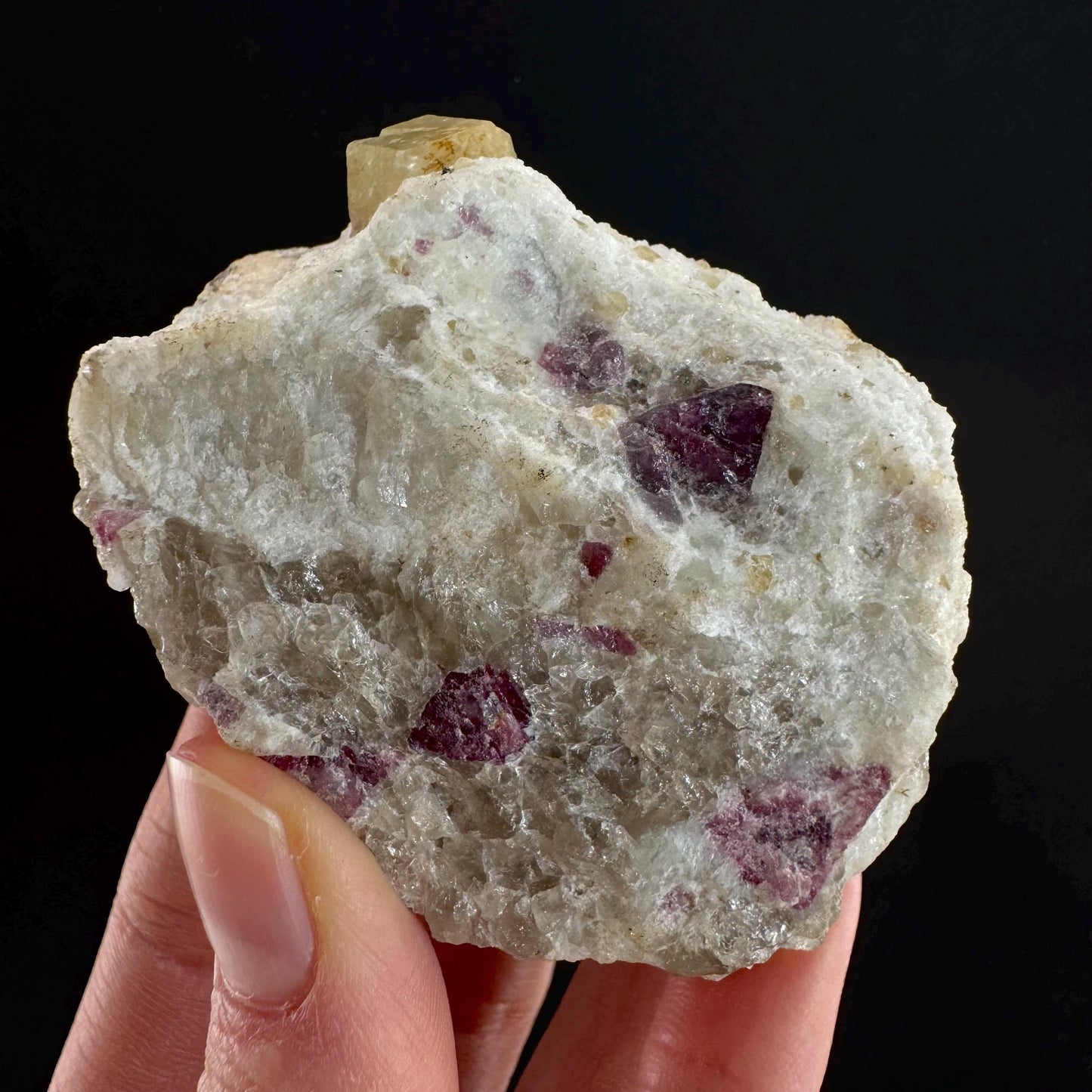 Rare! Londonite with Liddicoatite | natural crystal cluster, raw mineral specimen (Madagascar)