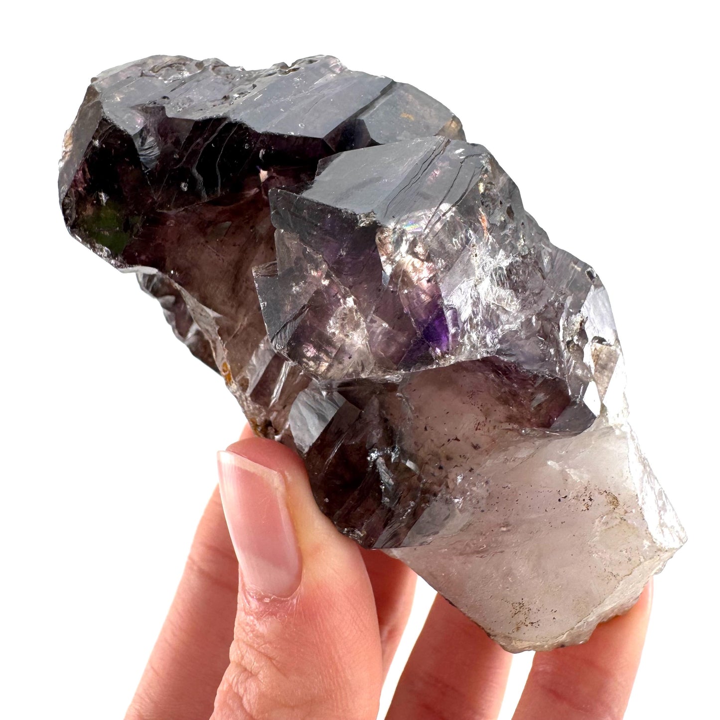Elestial Amethyst Scepter | Shangaan amethyst crystal cluster, natural mineral specimen