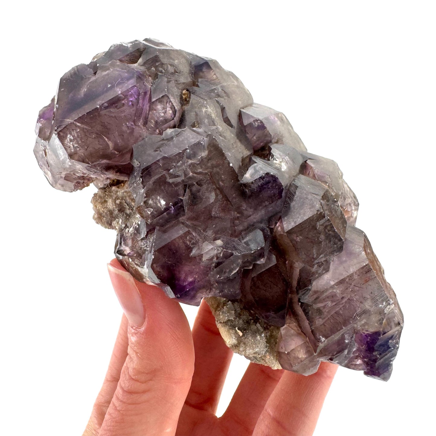 Elestial Amethyst | Shangaan amethyst crystal cluster, raw mineral specimen