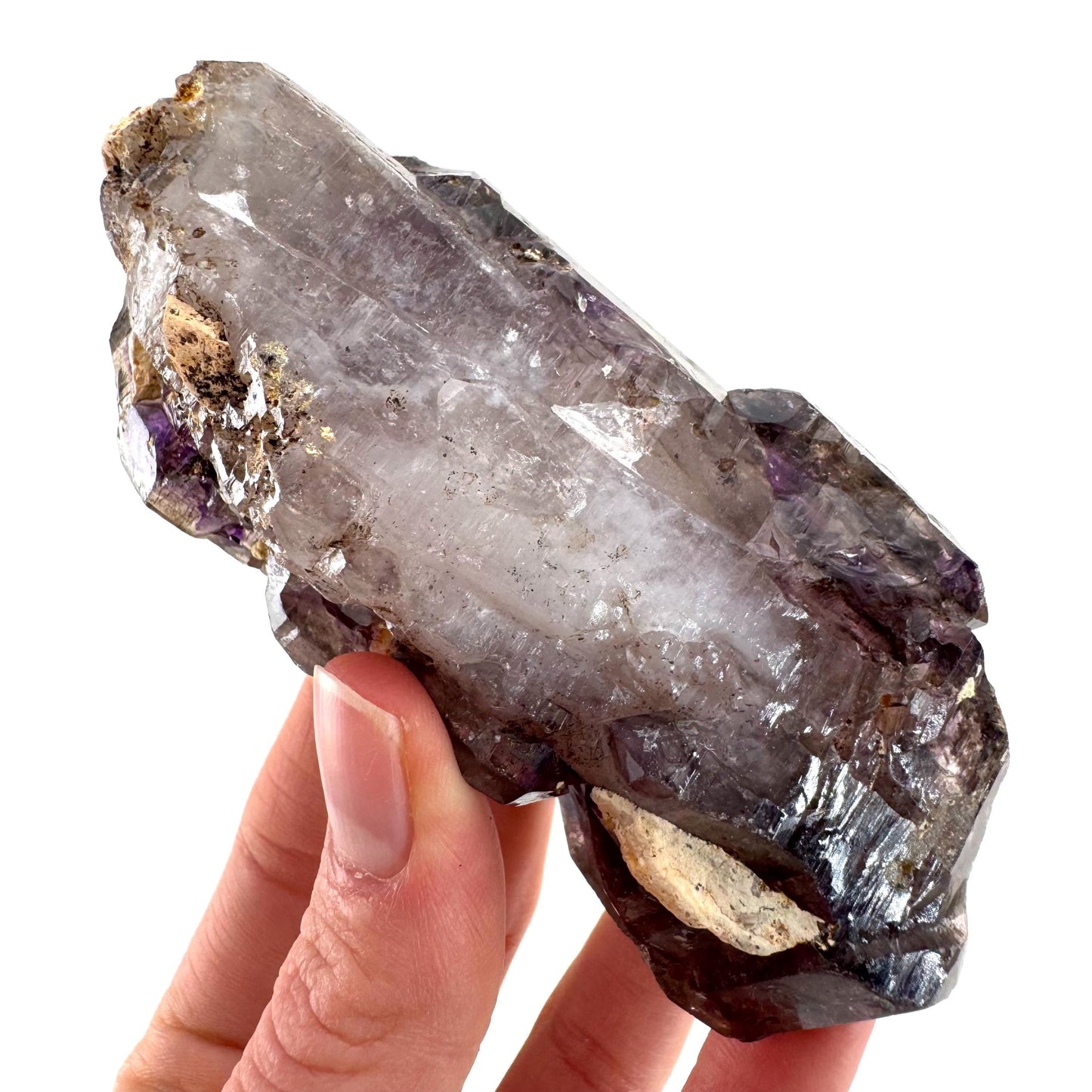 Elestial Amethyst Scepter | Shangaan amethyst crystal cluster, natural mineral specimen