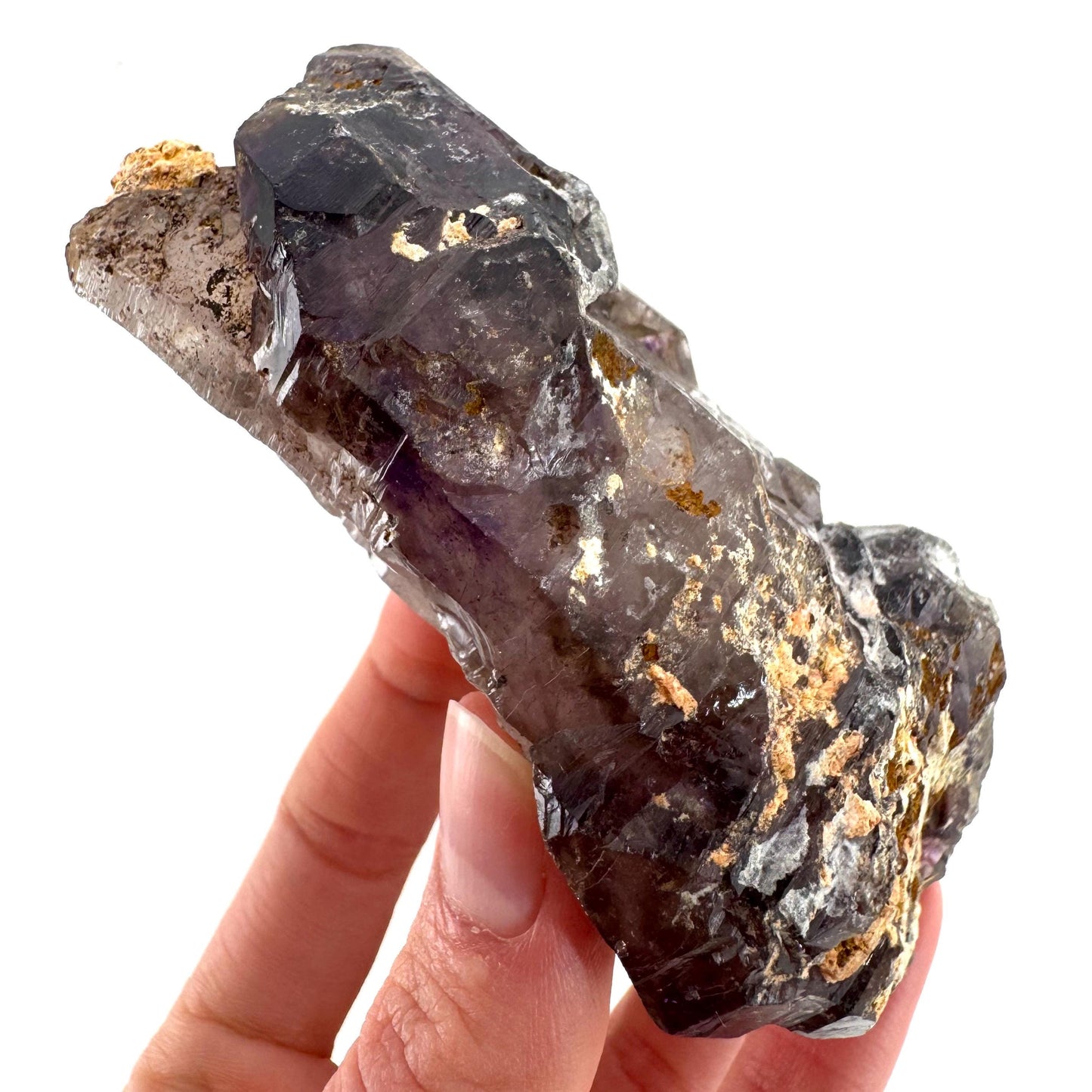 Elestial Amethyst Scepter | Shangaan amethyst crystal cluster, natural mineral specimen