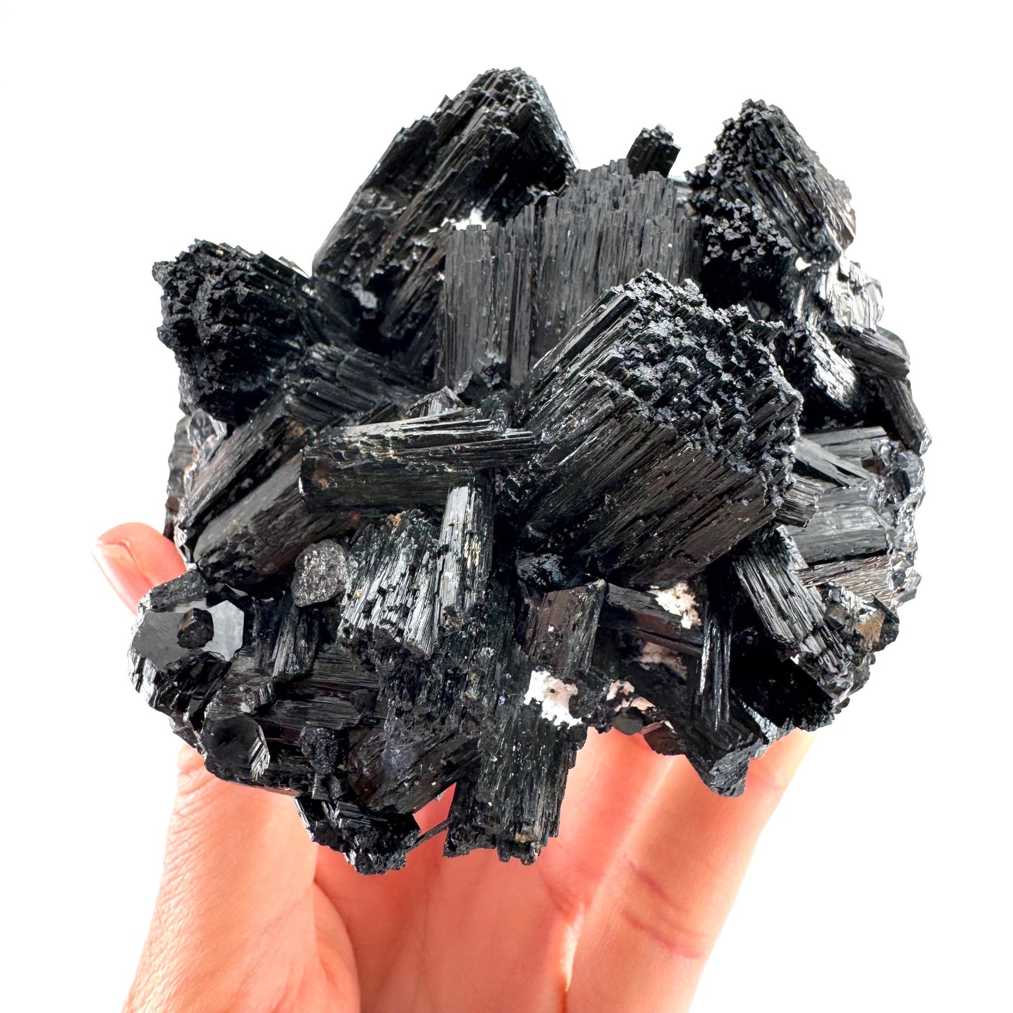 XL Black Tourmaline Cluster | high quality raw black tourmaline crystal, protection stone