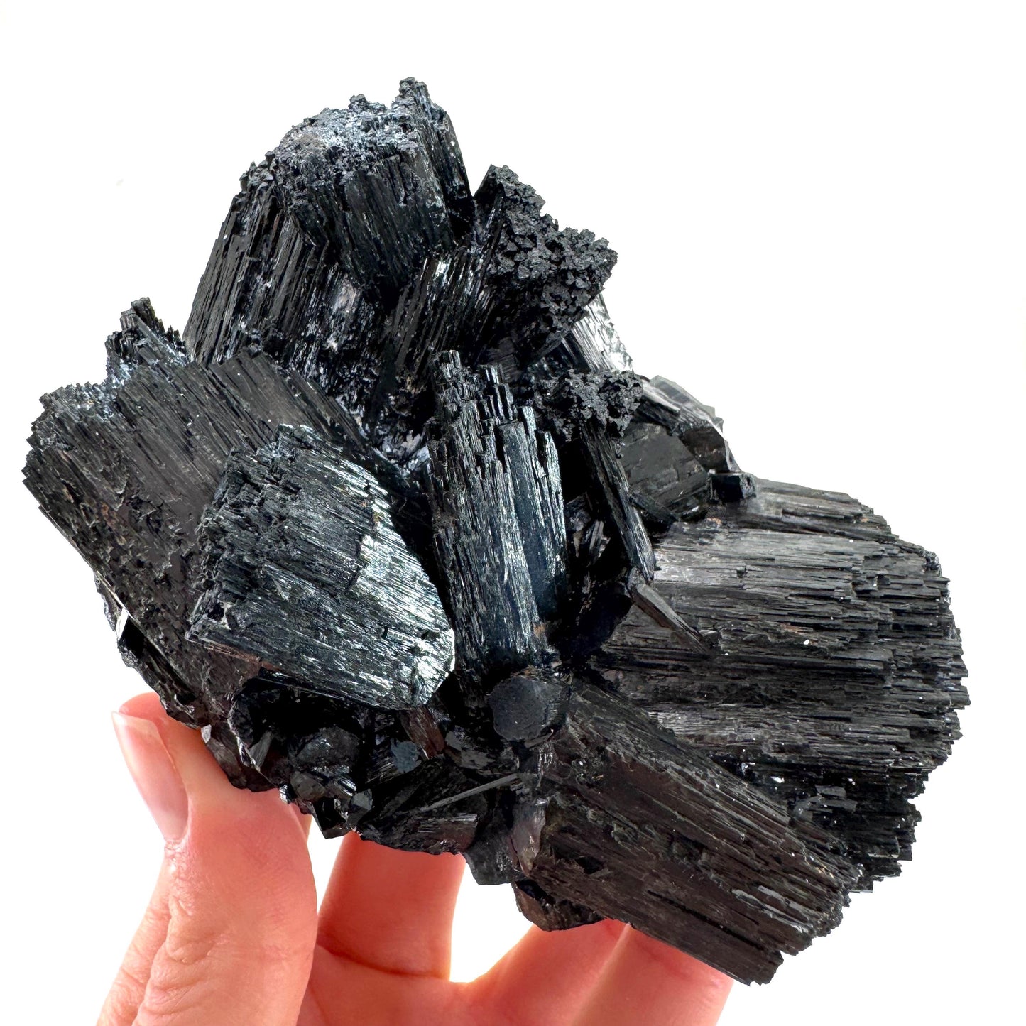 Erongo Black Tourmaline Cluster | Raw Crystal Protection Stone