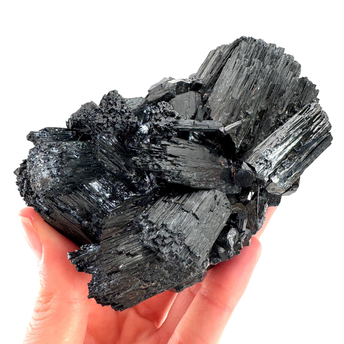 Erongo Black Tourmaline Cluster | Raw Crystal Protection Stone
