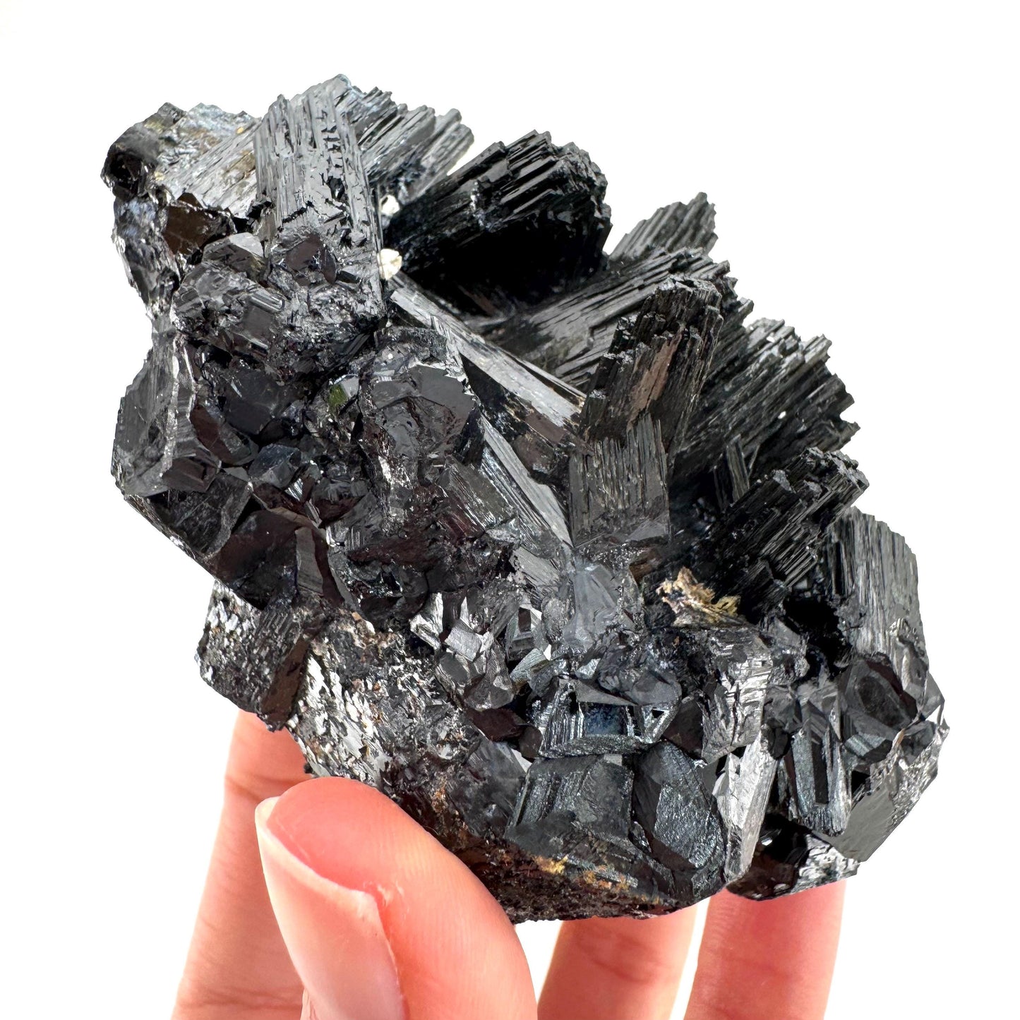 Raw Black Tourmaline Crystal Cluster | Namibia Protection Stone