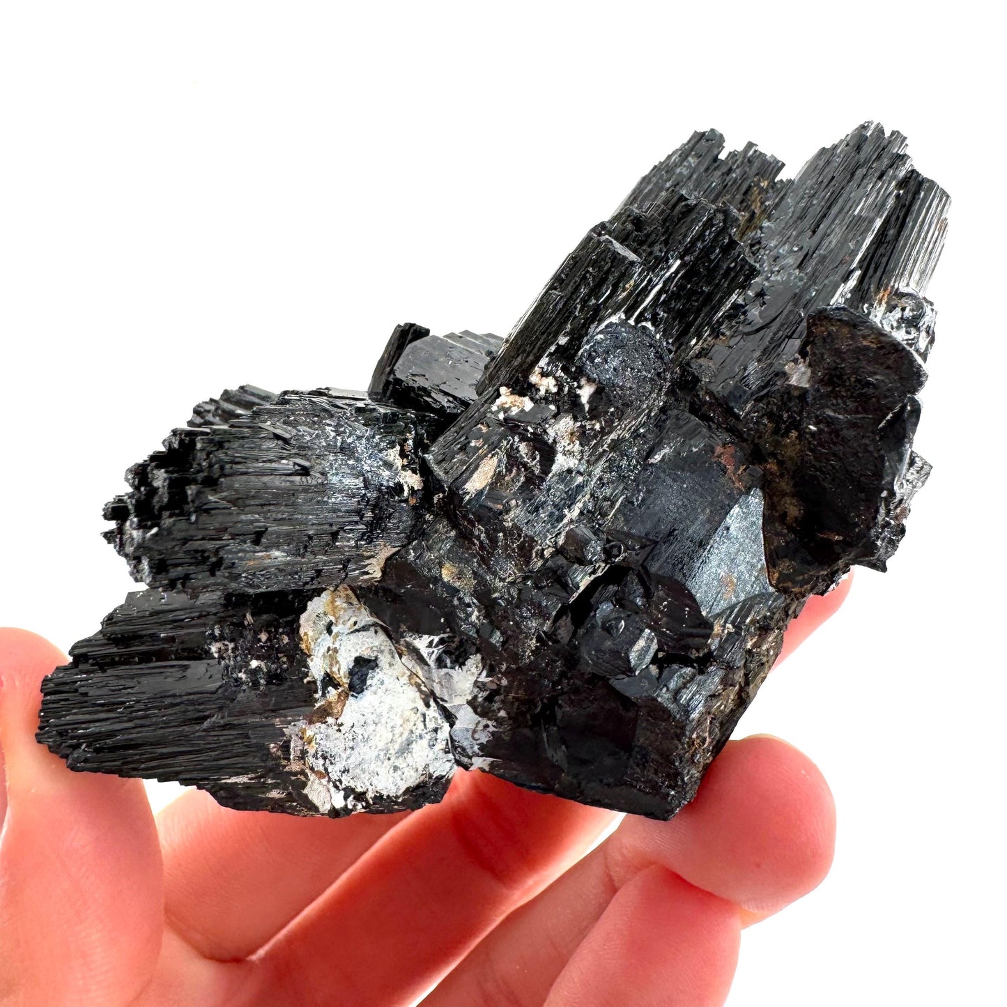 Raw Black Tourmaline Crystal Cluster | Namibia, Protection Stone