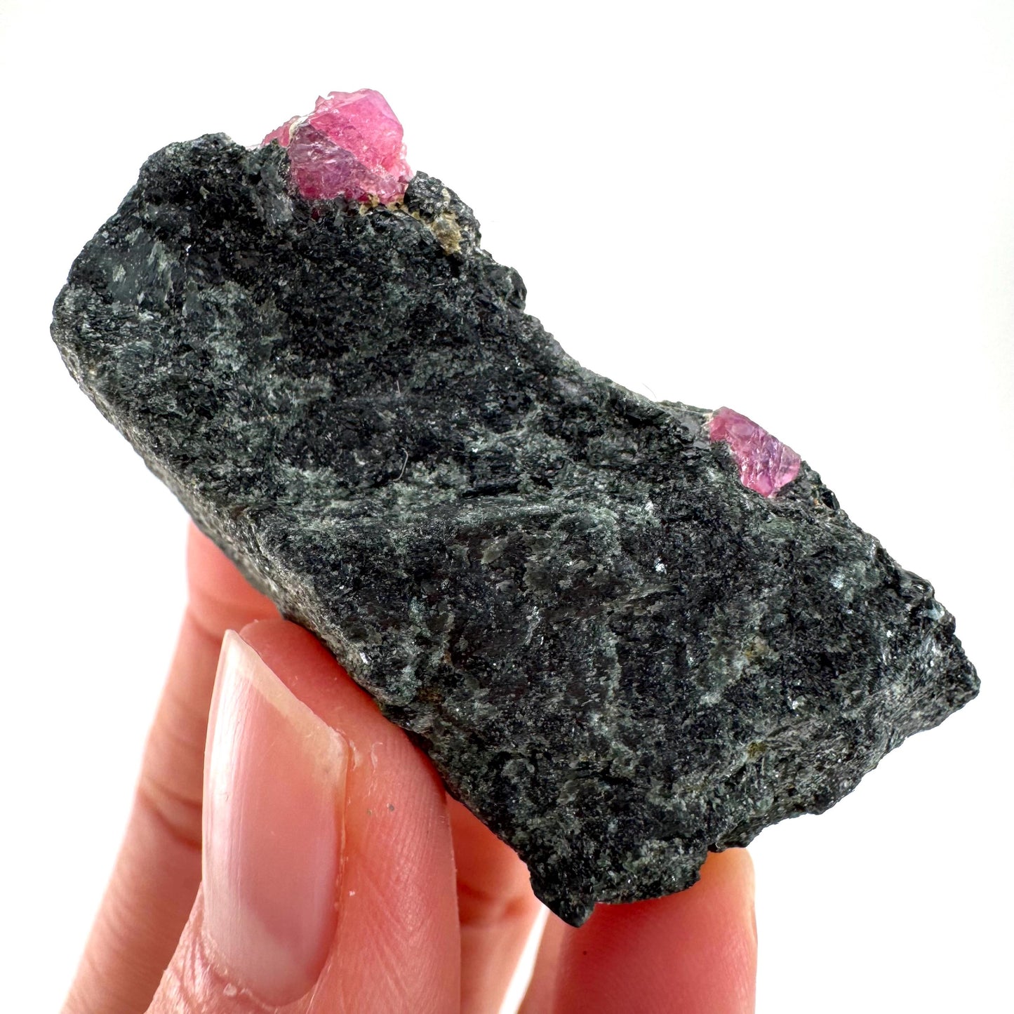 Ruby on Matrix | genuine raw red ruby crystal, natural mineral specimen