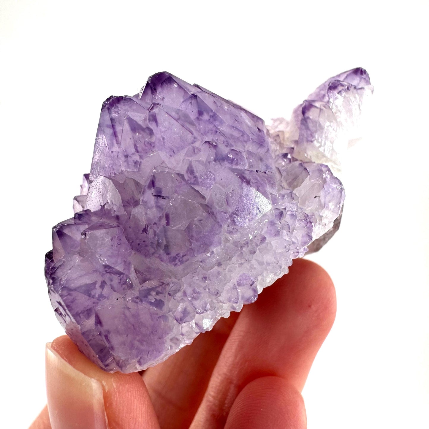 Spirit Quartz Crystal | raw natural purple amethyst cactus quartz, mineral specimen
