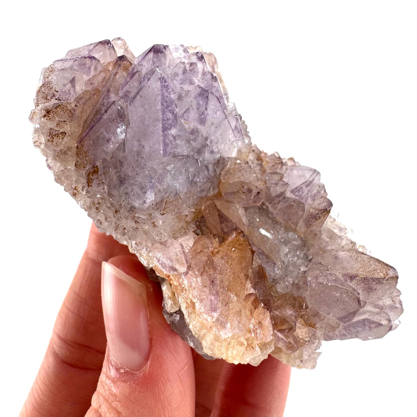 Spirit Quartz Crystal | raw natural purple amethyst cactus quartz, mineral specimen