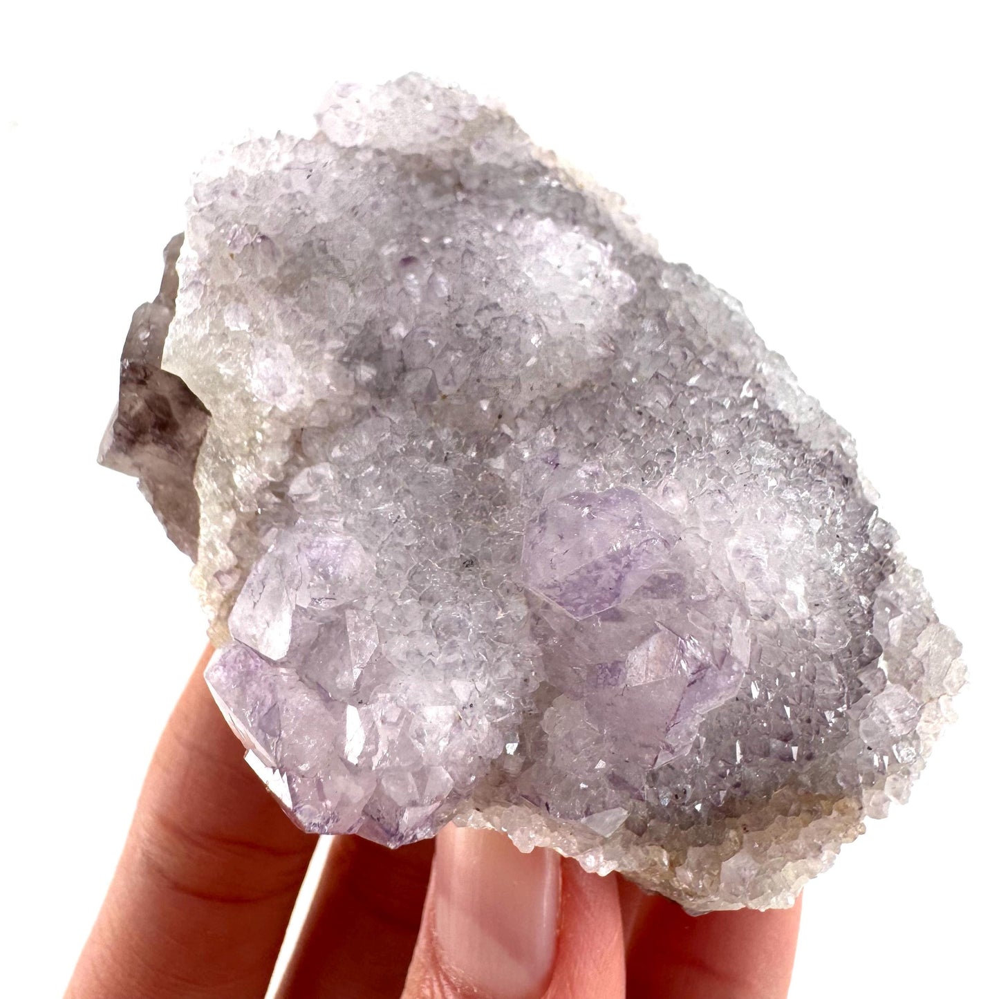 Spirit Quartz Crystal | raw natural purple amethyst cactus quartz, mineral specimen