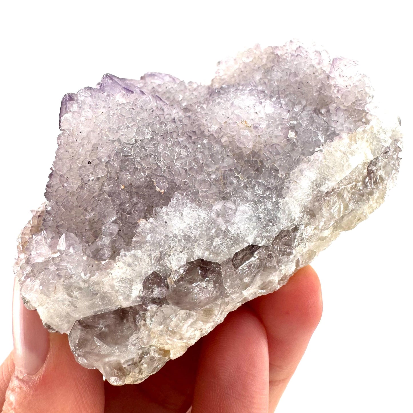 Spirit Quartz Crystal | raw natural purple amethyst cactus quartz, mineral specimen