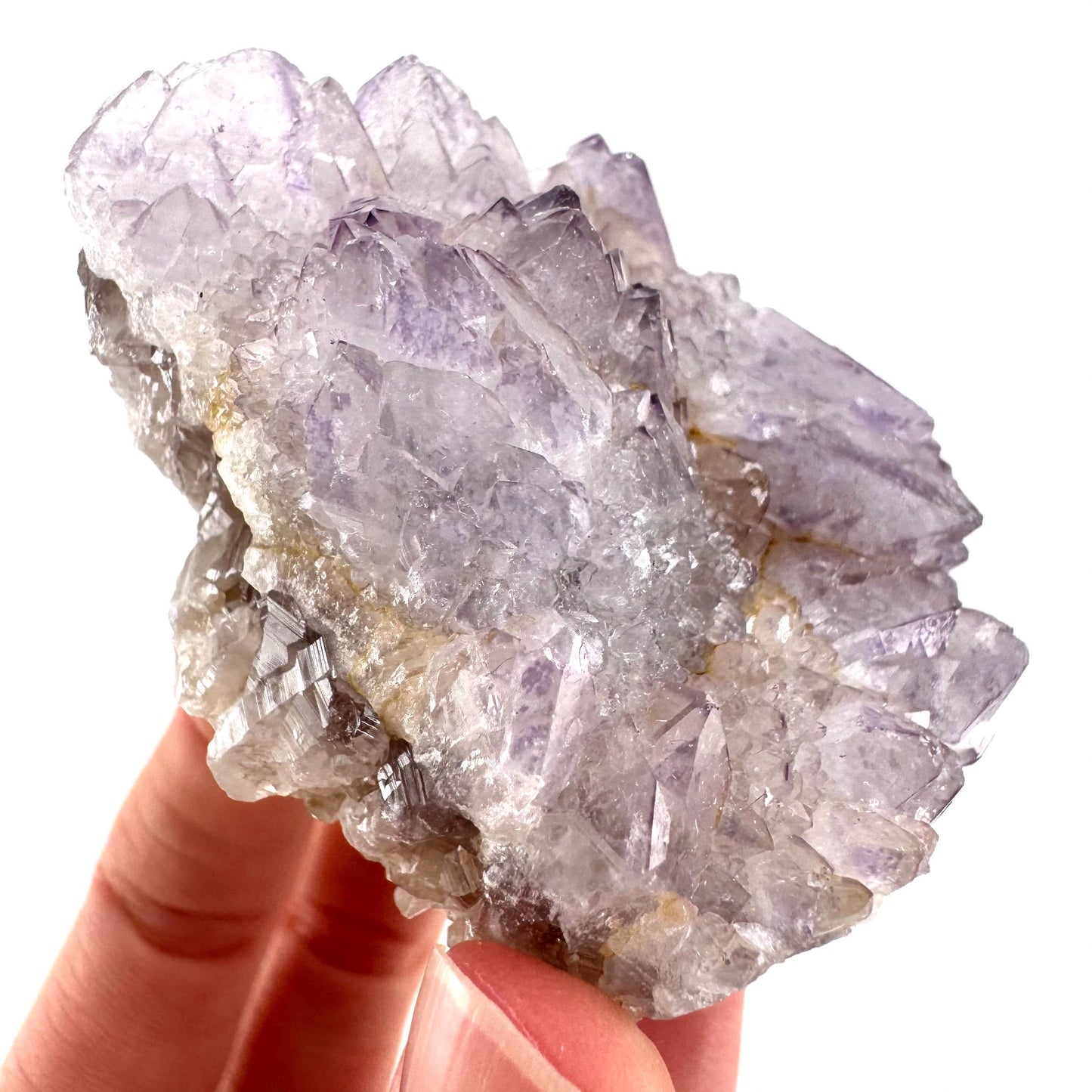 Spirit Quartz Crystal | raw natural purple amethyst cactus quartz, mineral specimen