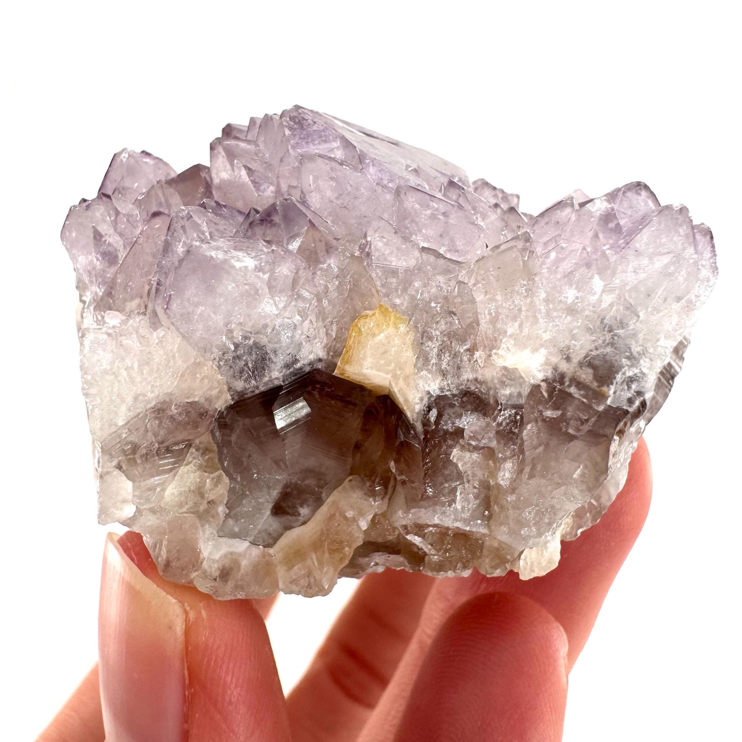 Spirit Quartz Crystal | raw natural purple amethyst cactus quartz, mineral specimen