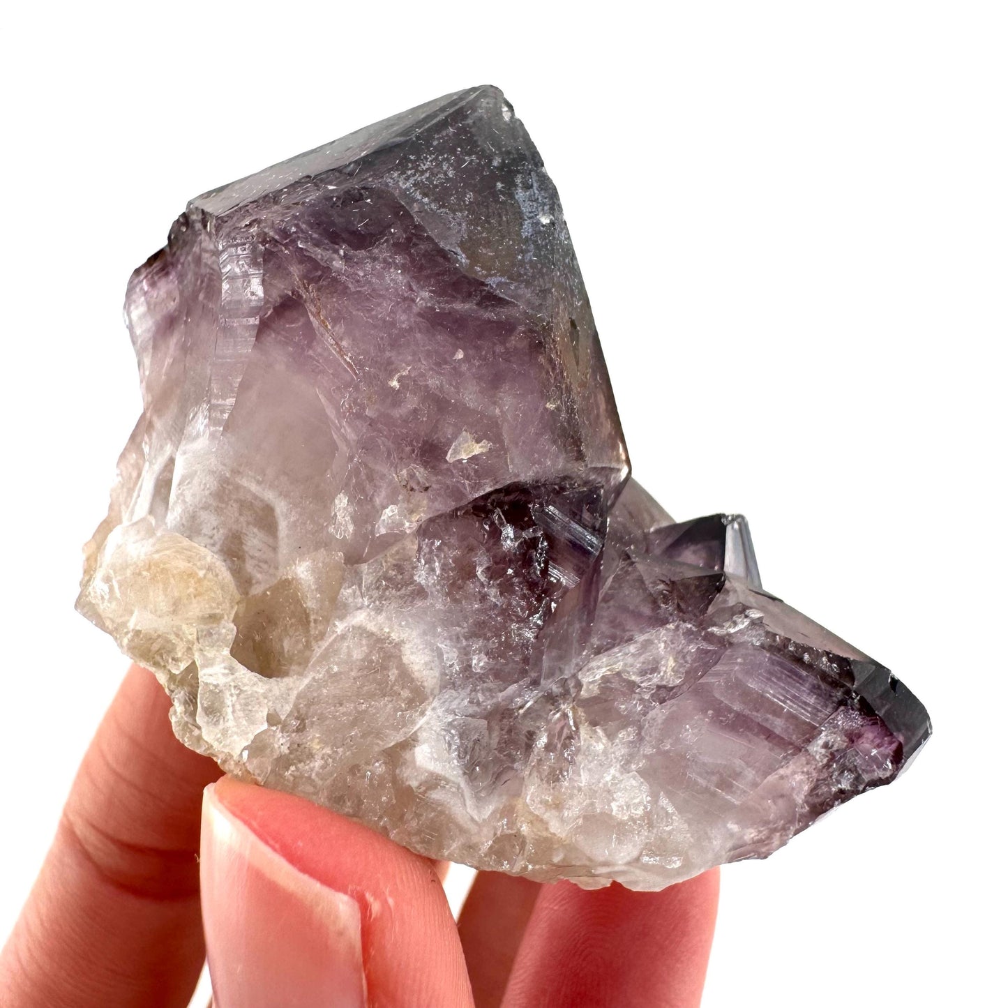 Spirit Quartz Crystal | raw natural purple amethyst cactus quartz, mineral specimen