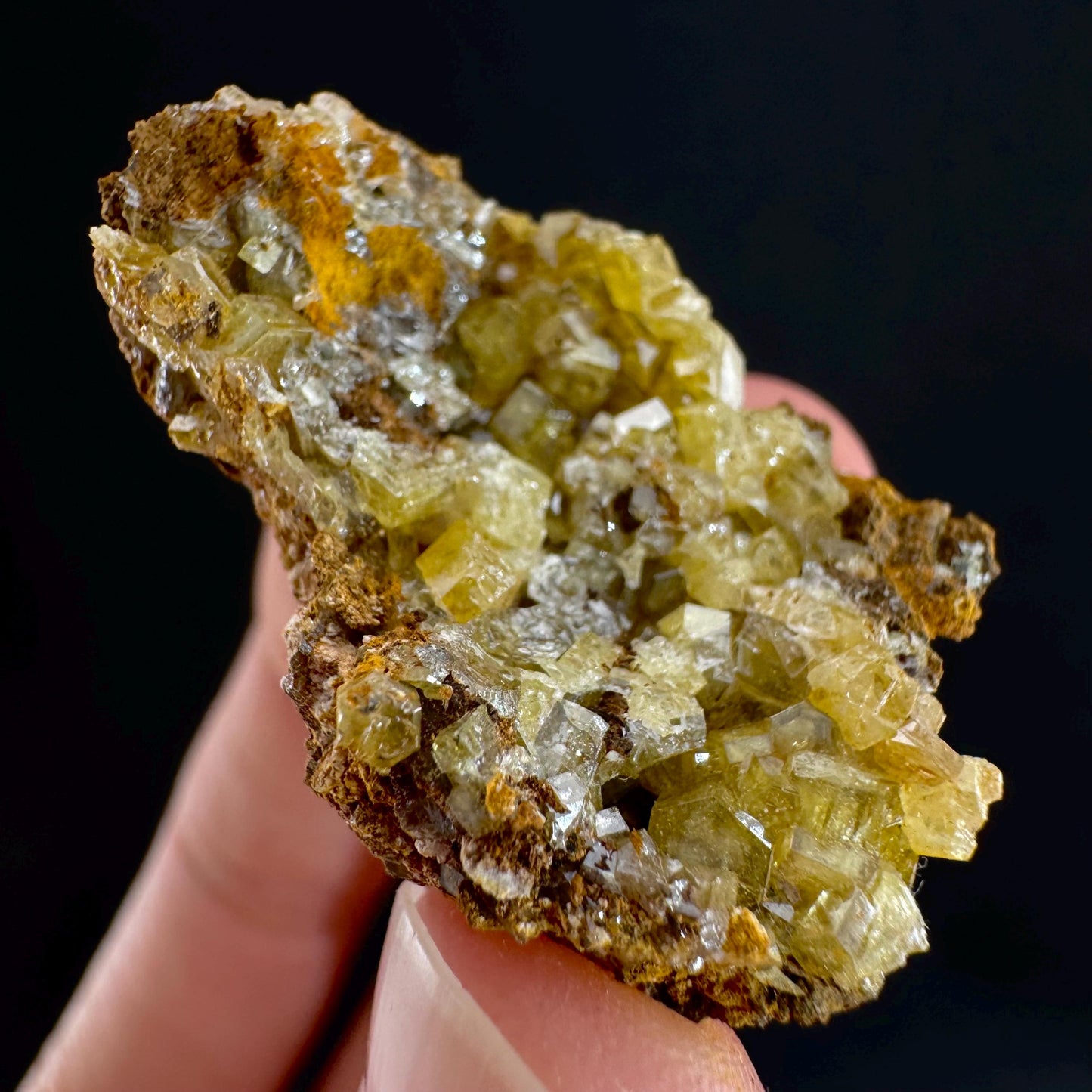 Mimetite Mineral Specimen | Rare Yellow Crystal from Thailand