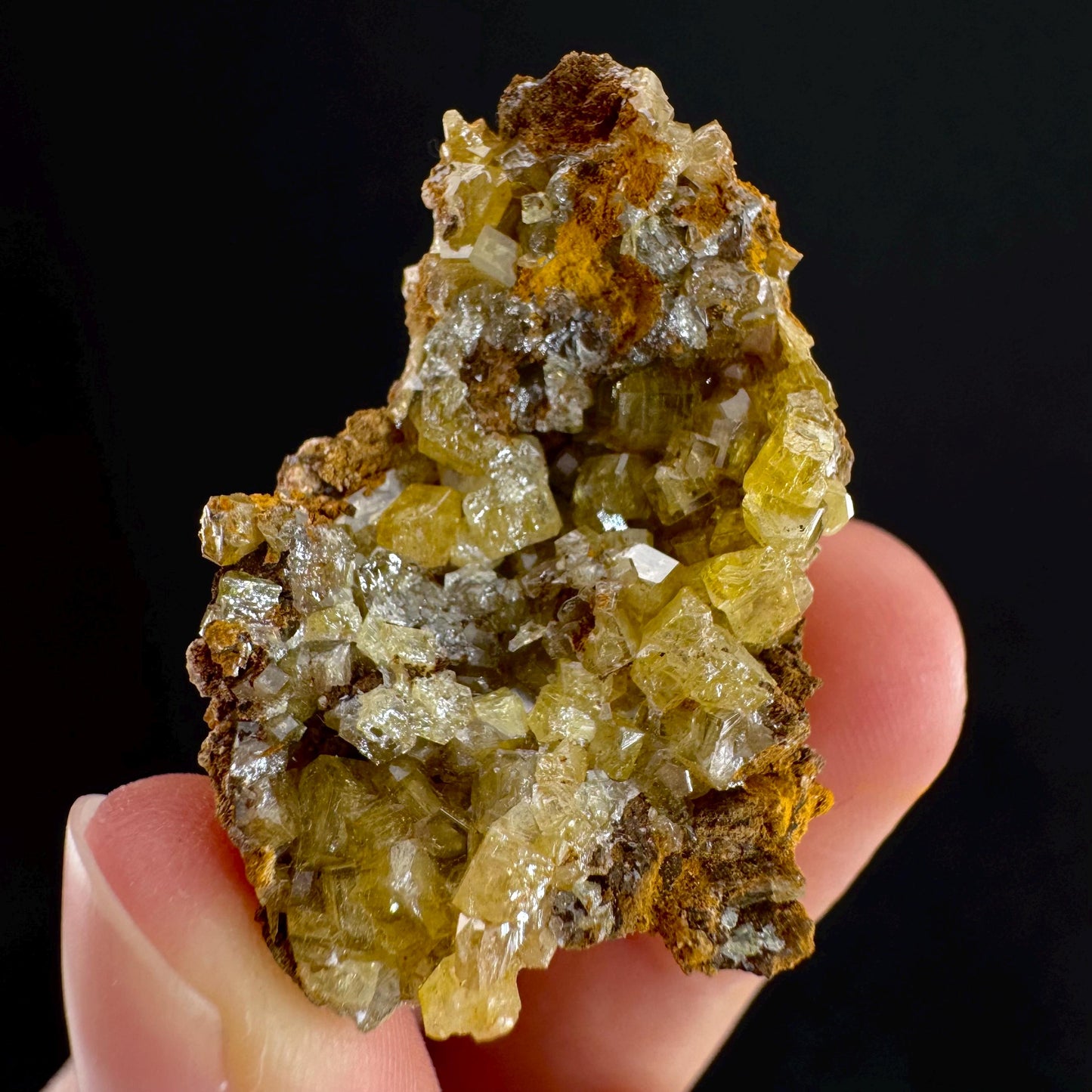 Mimetite Mineral Specimen | Rare Yellow Crystal from Thailand