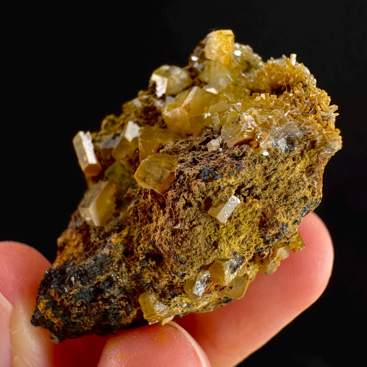 Mimetite Mineral Specimen | Rare Yellow Crystal from Thailand