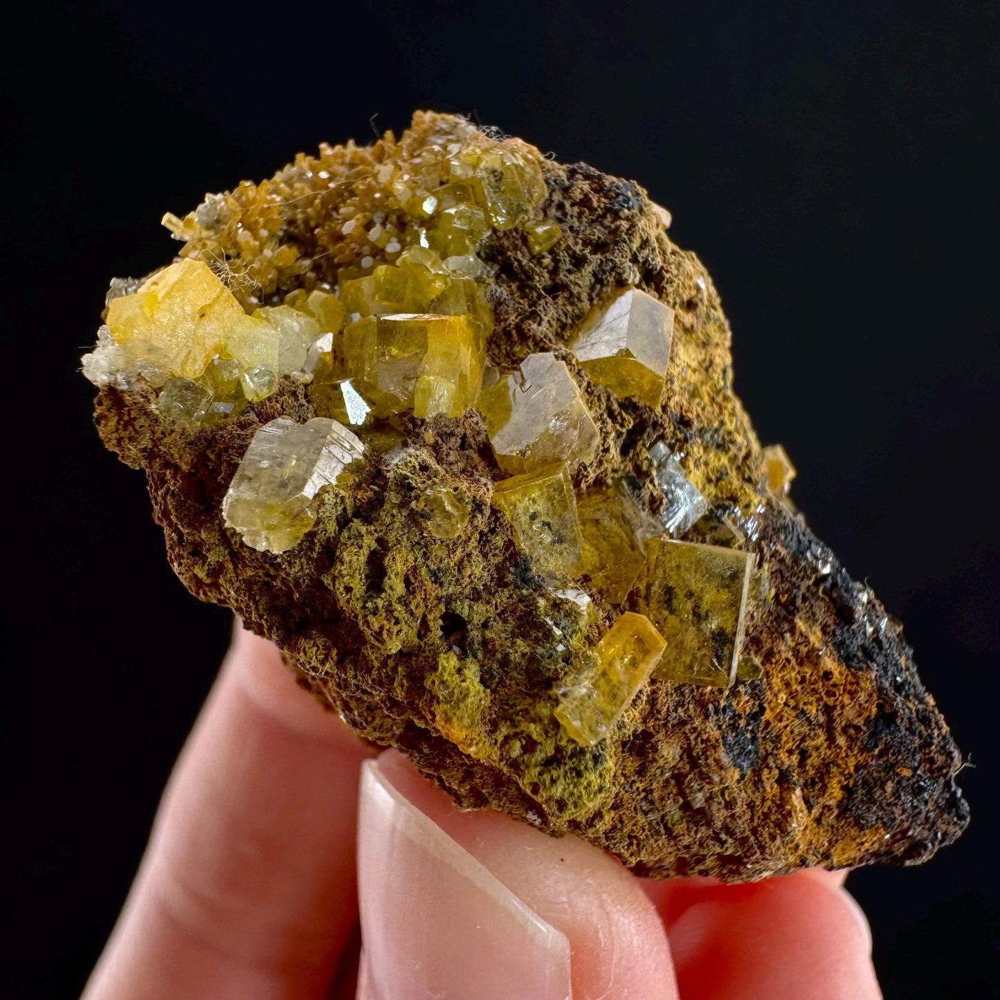Mimetite Mineral Specimen | Rare Yellow Crystal from Thailand
