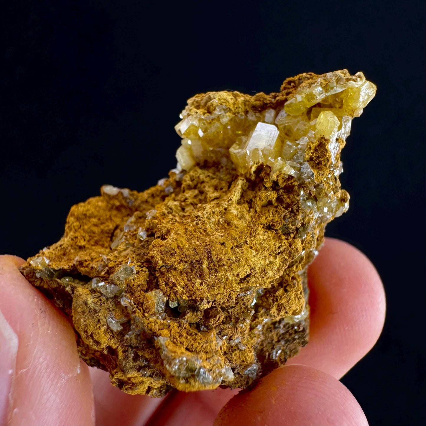 Mimetite Mineral Specimen | Rare Yellow Crystal from Thailand