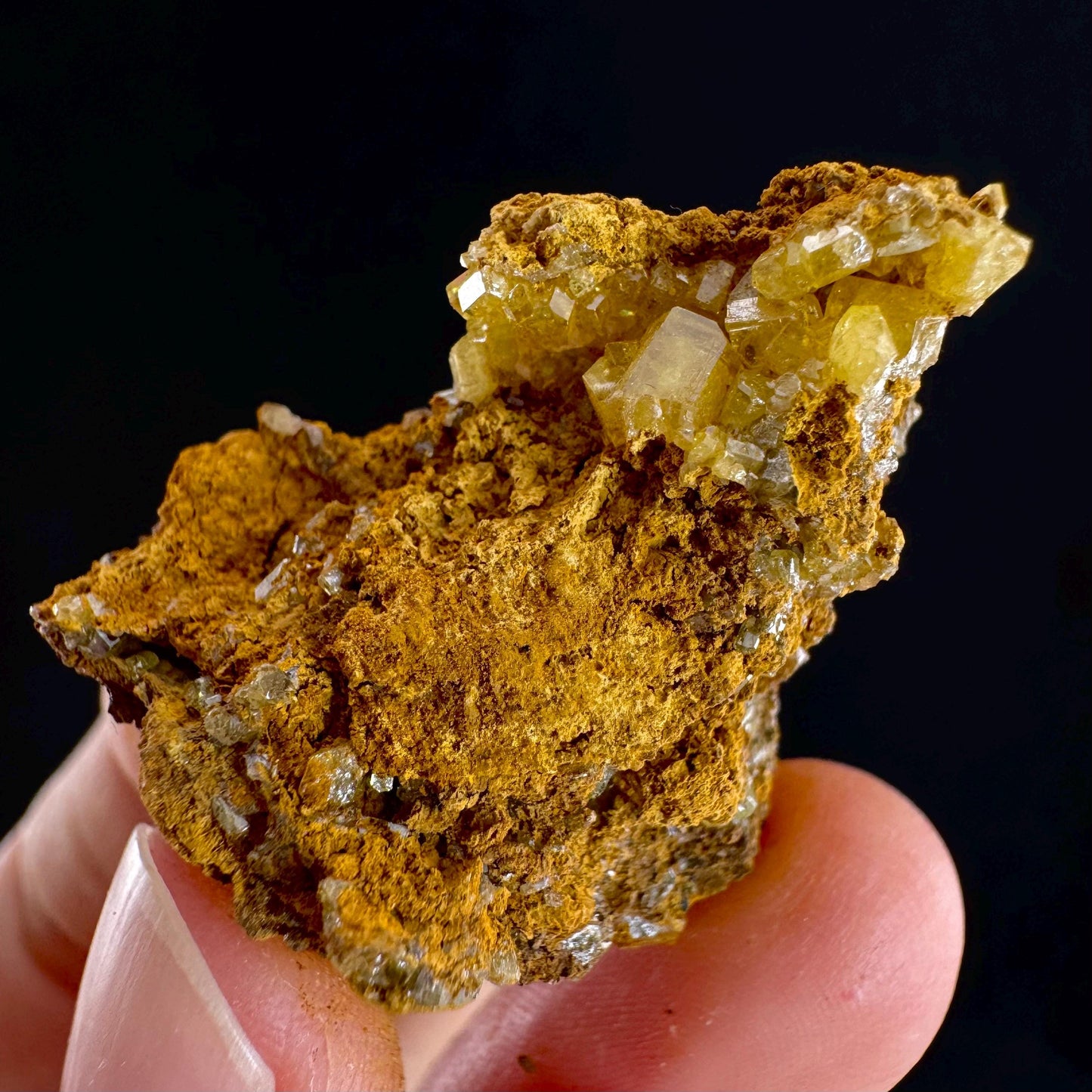 Mimetite Mineral Specimen | Rare Yellow Crystal from Thailand
