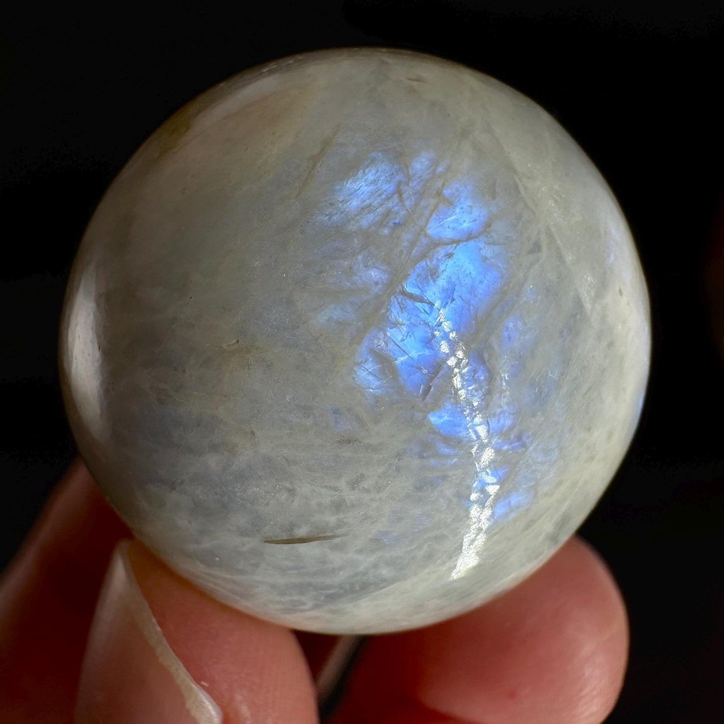Moonstone Sphere | Blue Flash Feldspar Crystal Ball